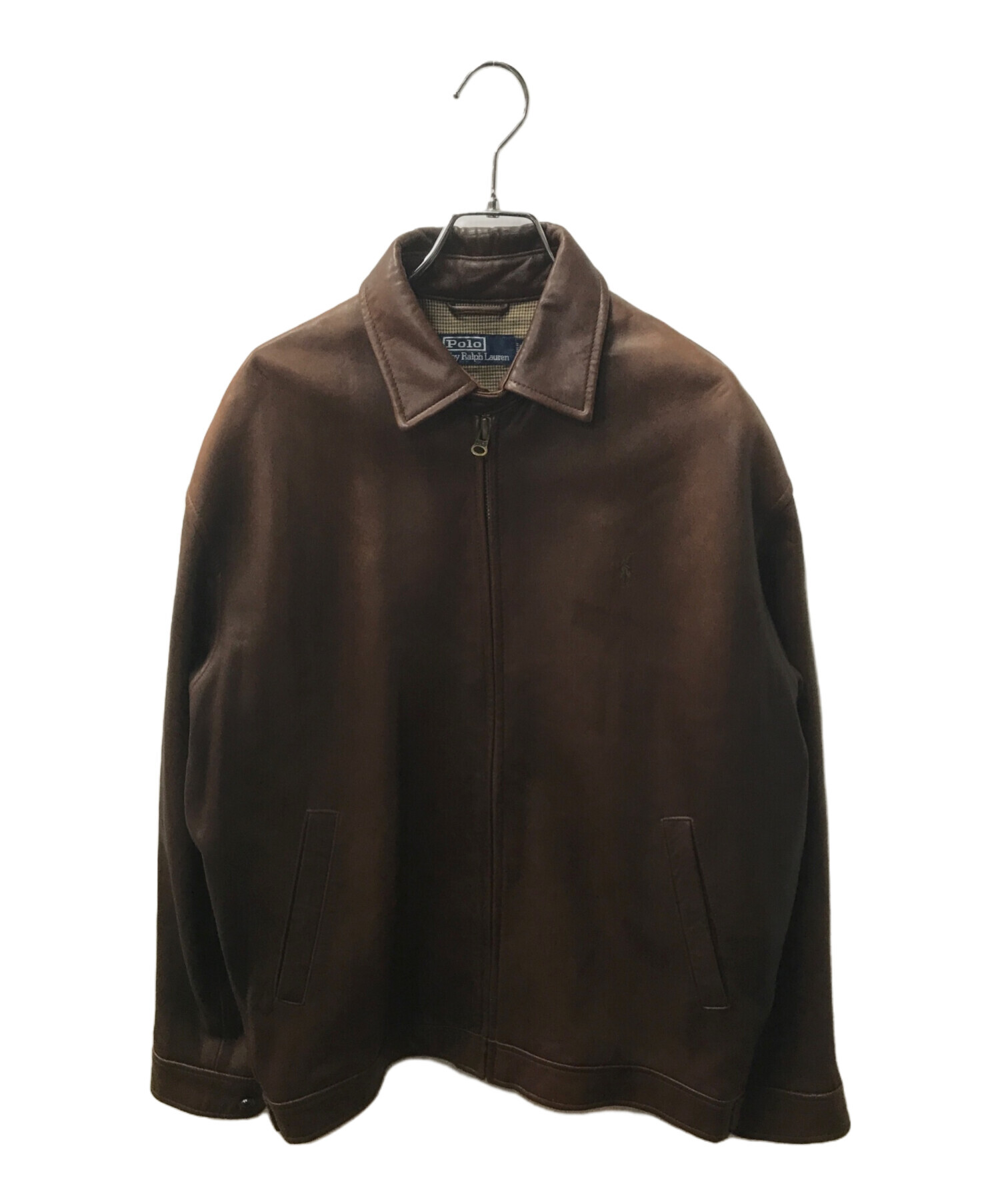 Polo by Ralph Lauren ブラウンレザージャケット M 中古・古着通販】POLO RALPH LAUREN (ポロ・ラルフローレン