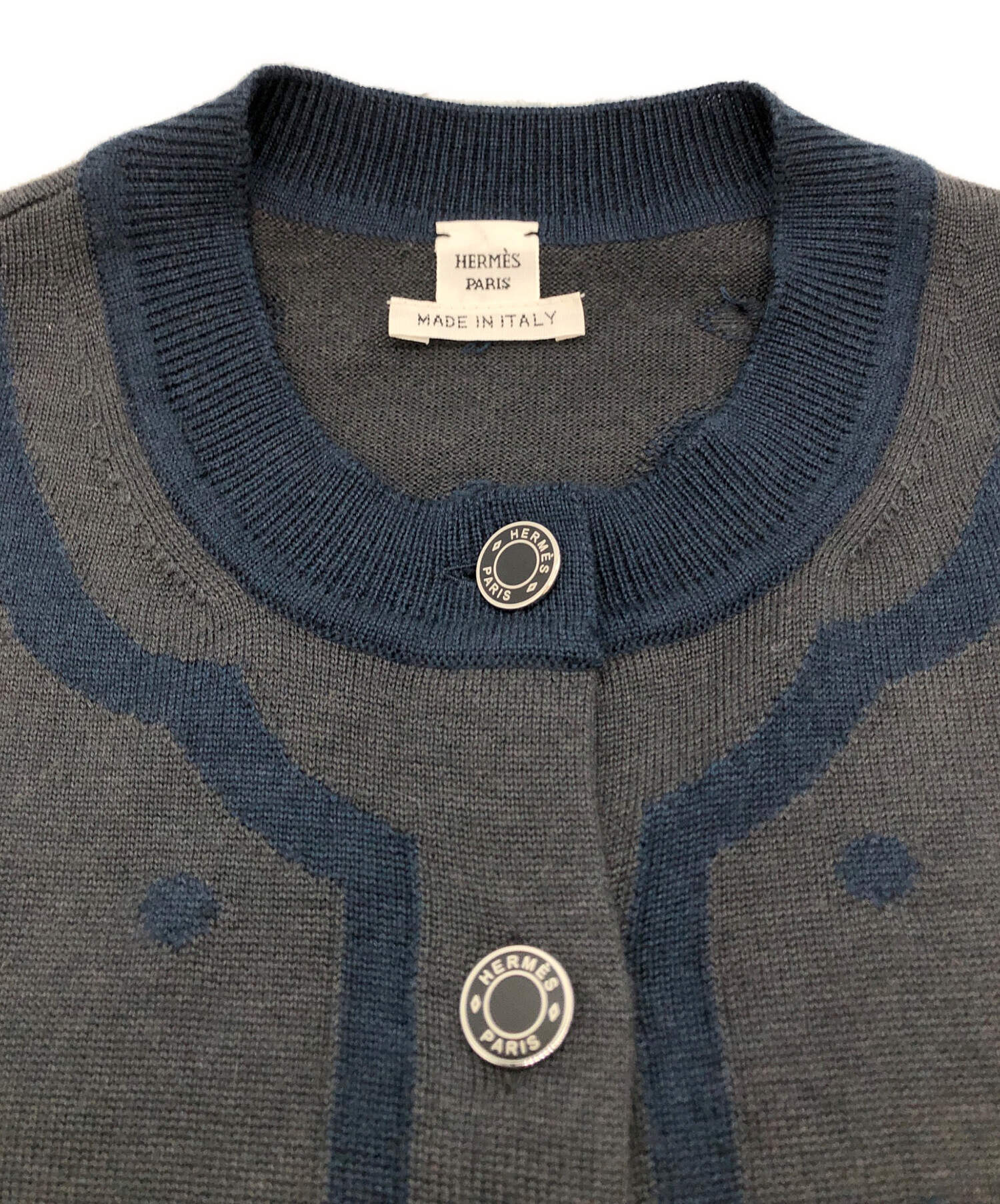 中古・古着通販】HERMES (エルメス) カシミヤ×シルク カーディガン