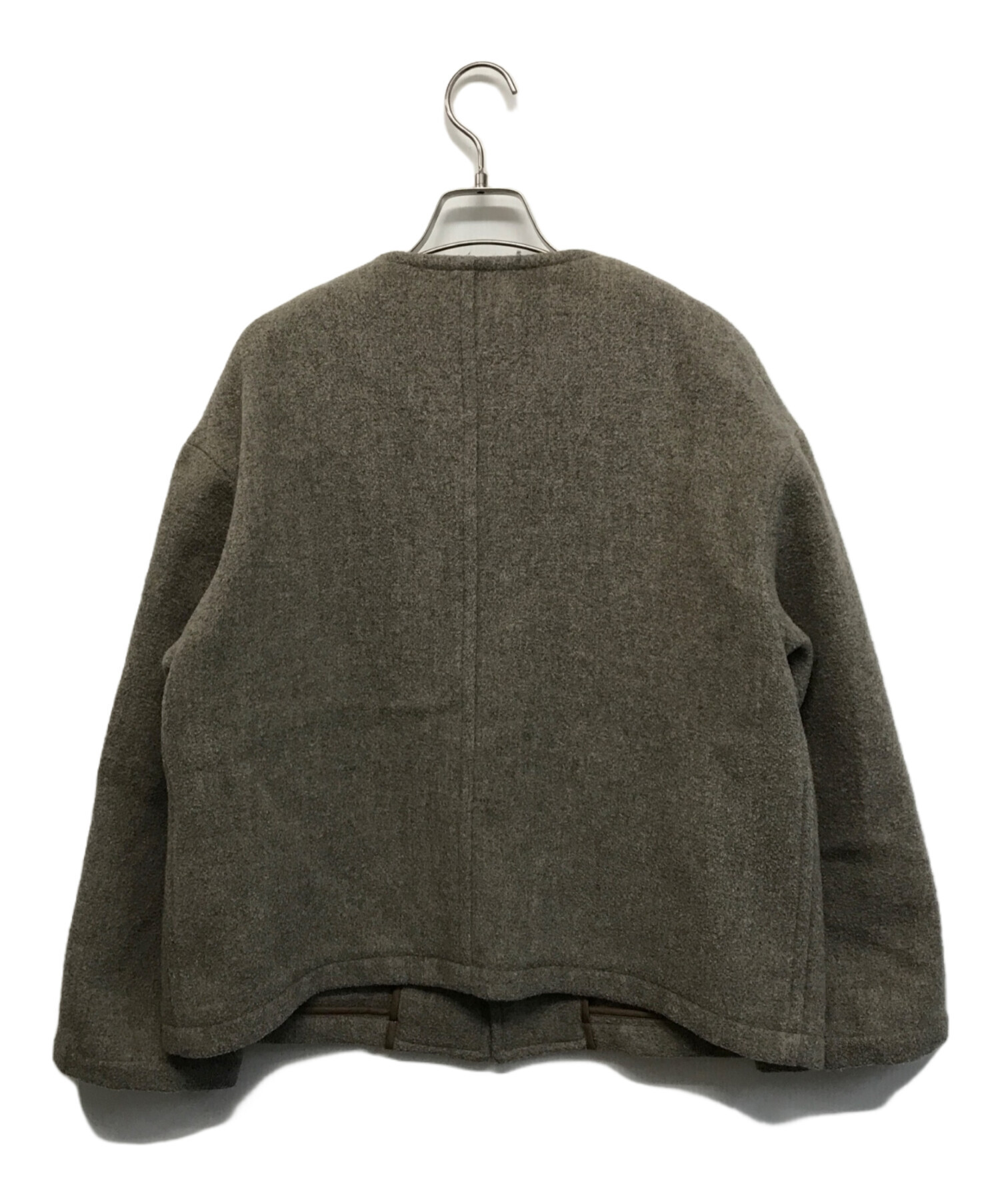 DANTONウールライトパイルノーカラーコート 中古・古着通販】DANTON