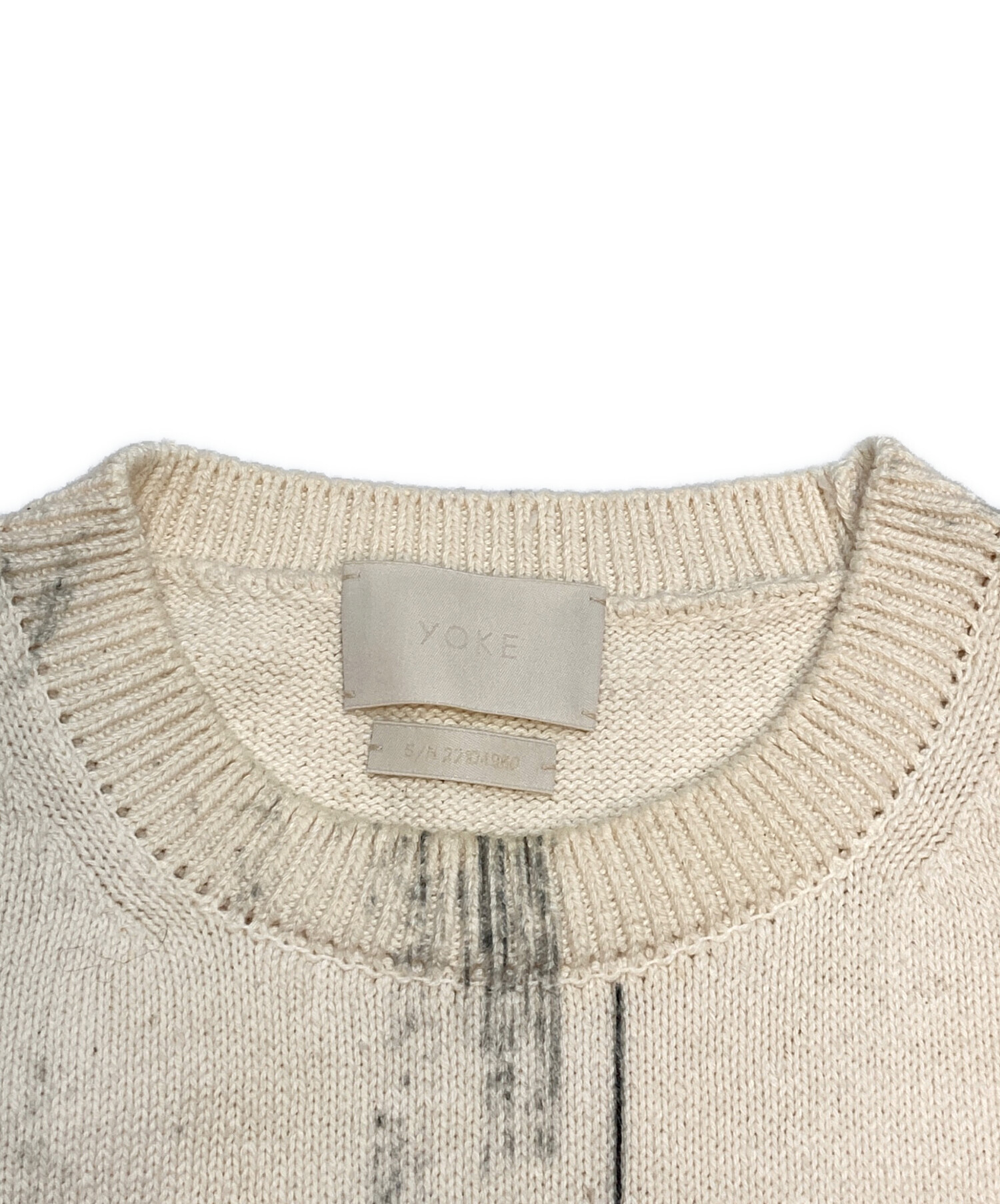 YOKE Printed Cotton Crewneck Vest