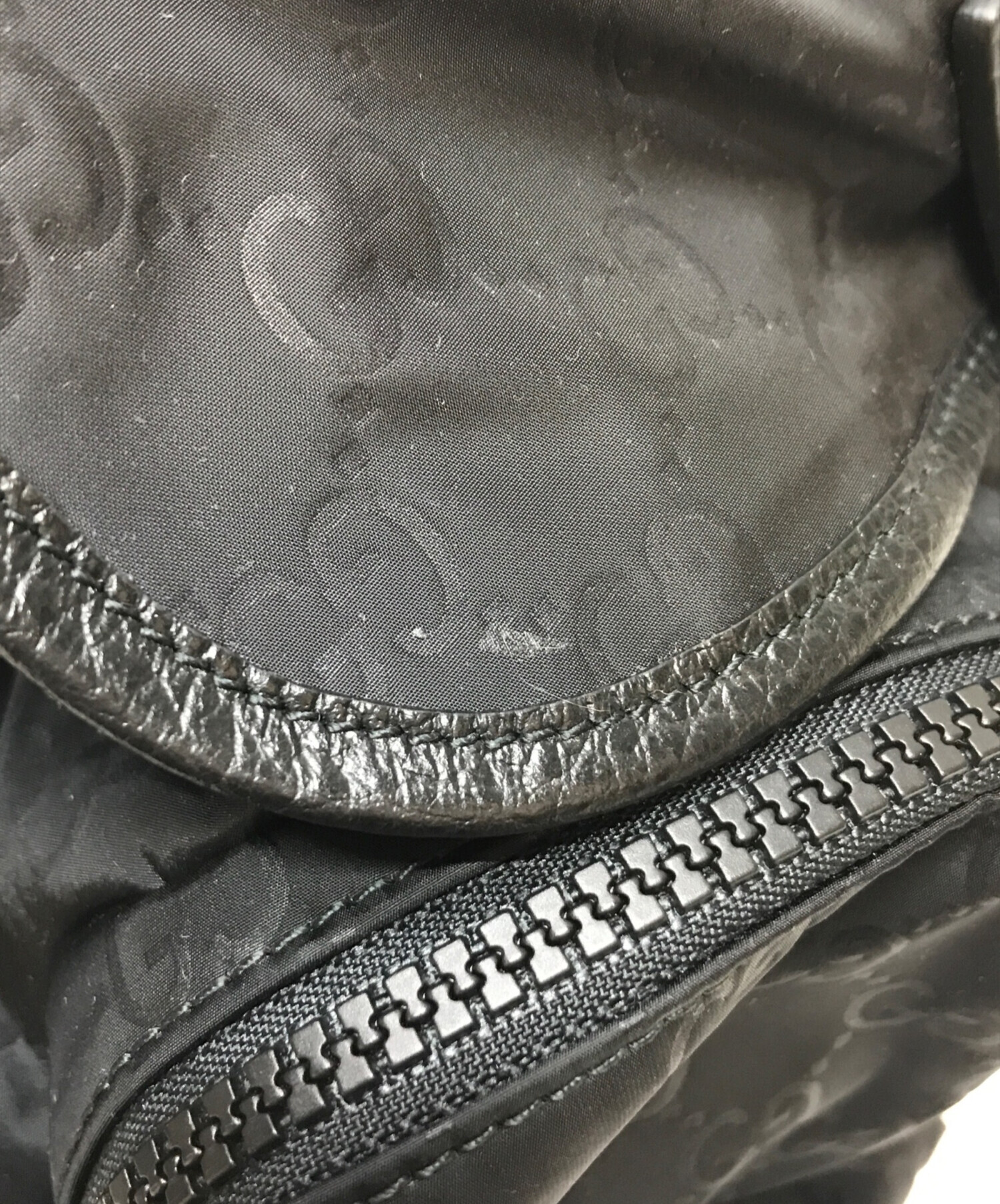 中古・古着通販】GUCCI (グッチ) GG柄ナイロンバックパック ブラック 