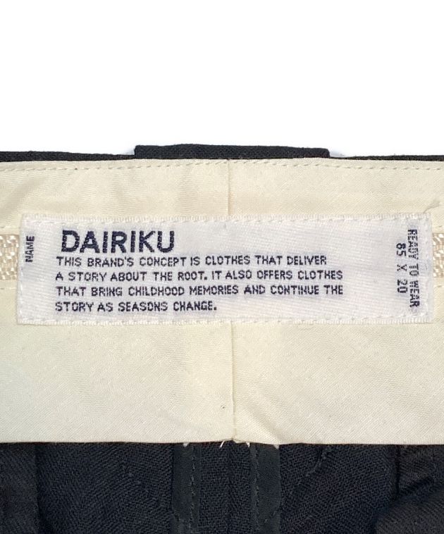 パンツ DAIRIKU 2024ss Embroidery Western Slacks パンツ DAIRIKU 2024ss Embroidery Western Slacks DAIRIKU