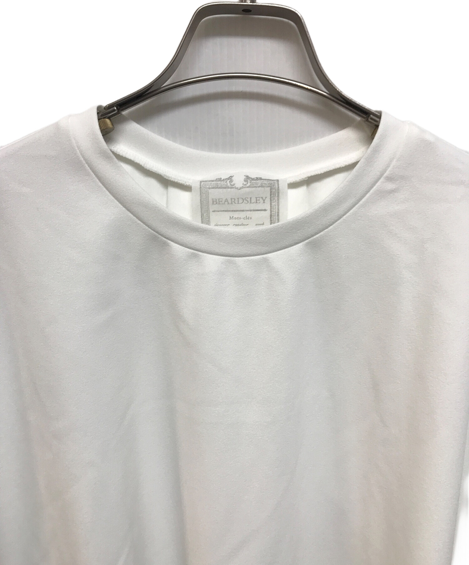 中古・古着通販】BEARDSLEY (ビアズリー) ラウンドヘムT ホワイト