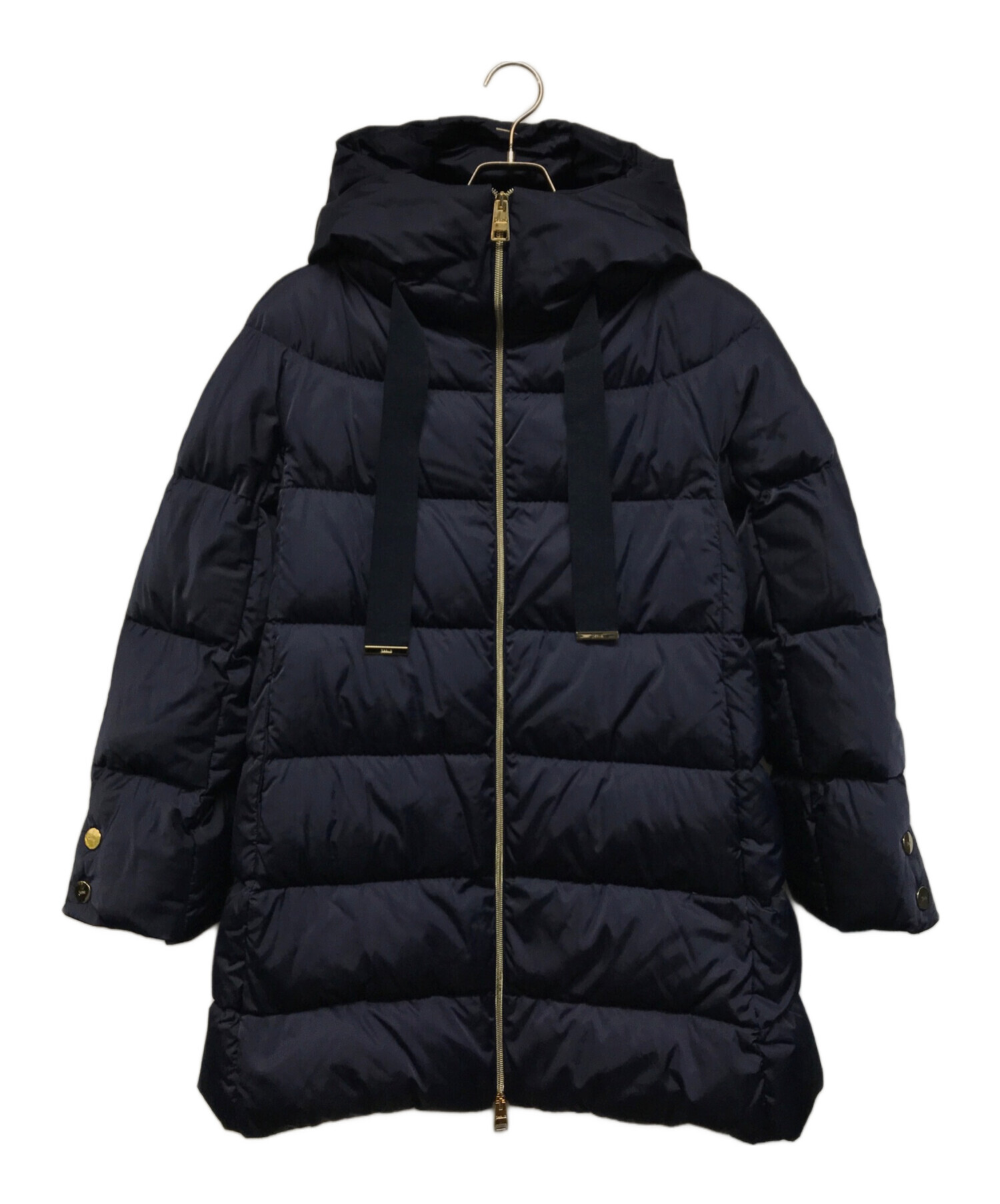 中古・古着通販】HERNO (ヘルノ) Aラインダウンコート ネイビー サイズ