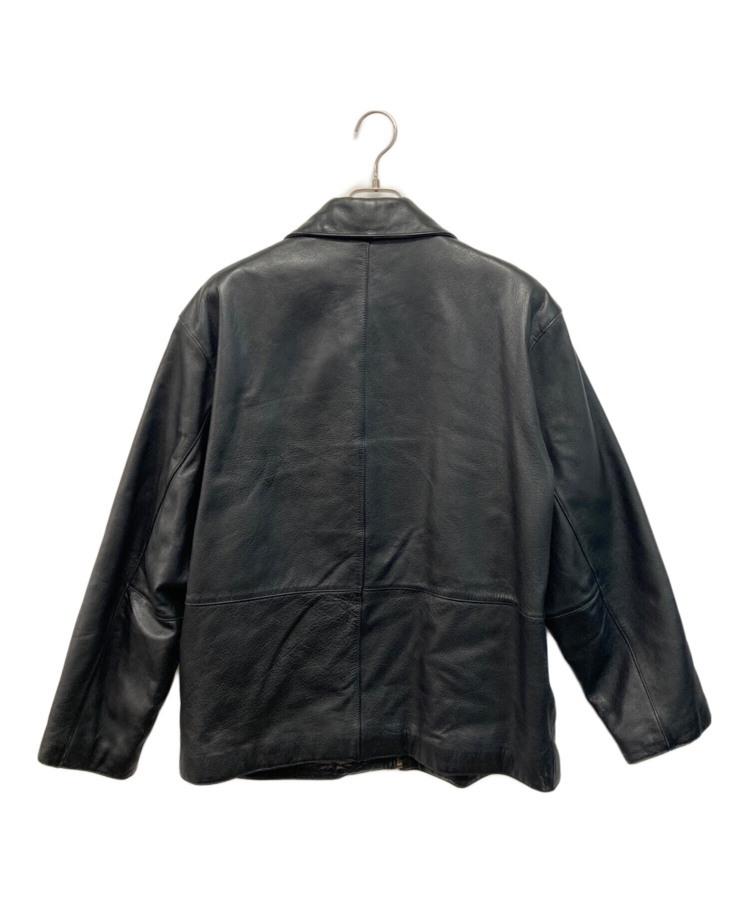 中古・古着通販】DOCKERS (ドッカーズ) レザージャケット ブラック