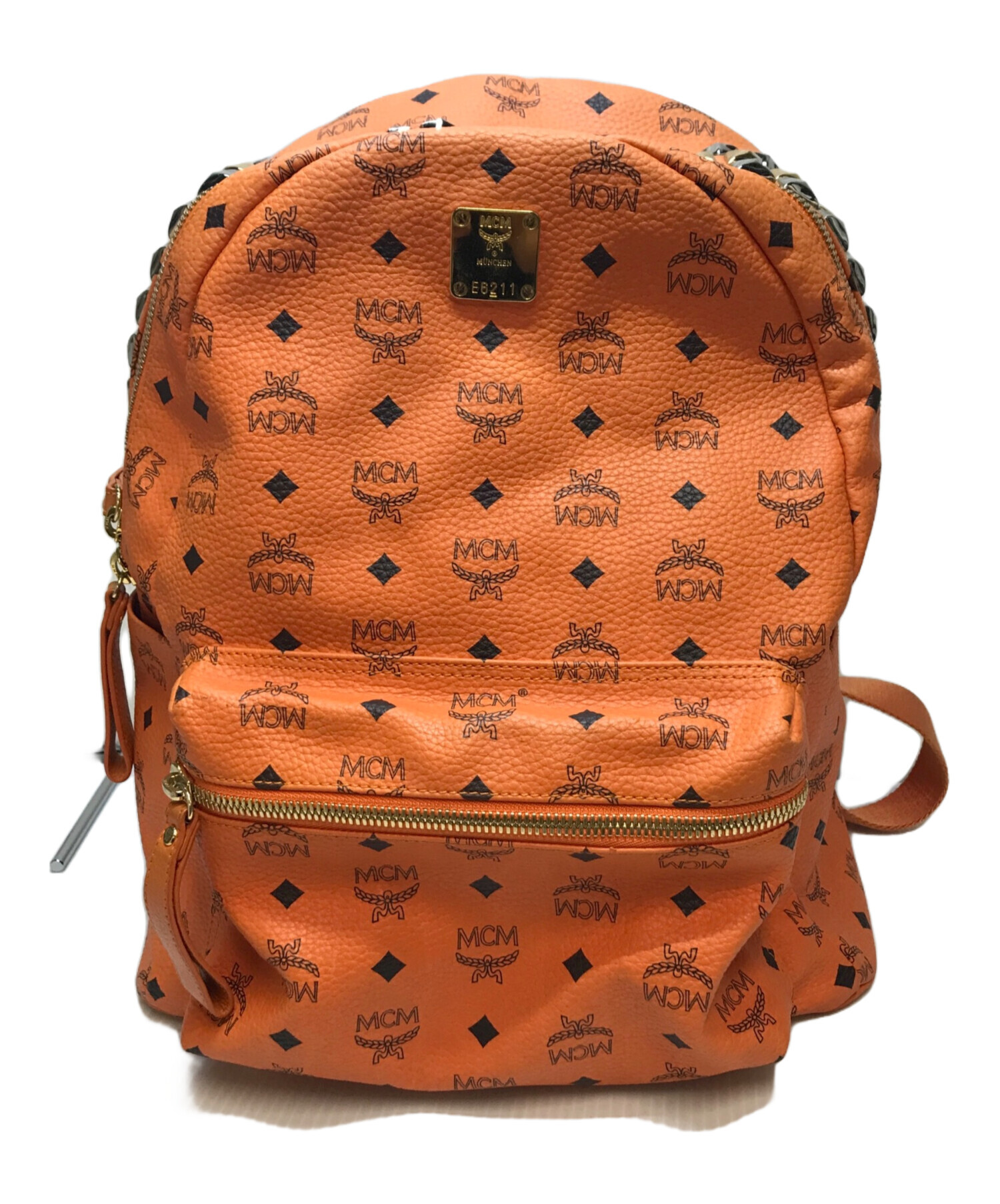クーポン最安値 MCM エムシーエム リュックサック レザー スタッズ 柄