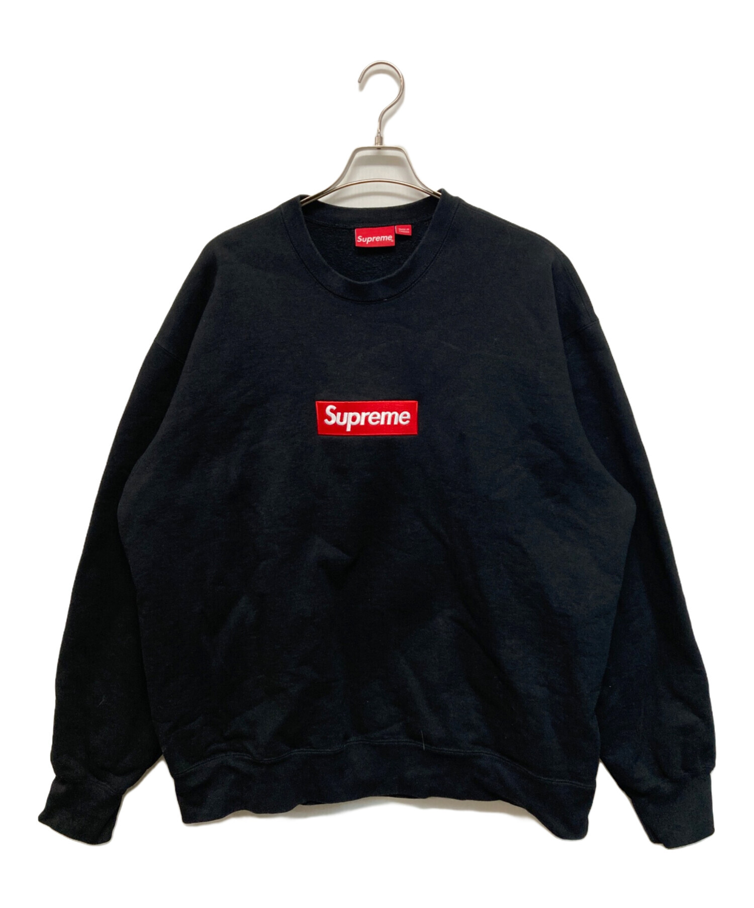 中古・古着通販】Supreme (シュプリーム) Box Logo Crewneck ブラック 
