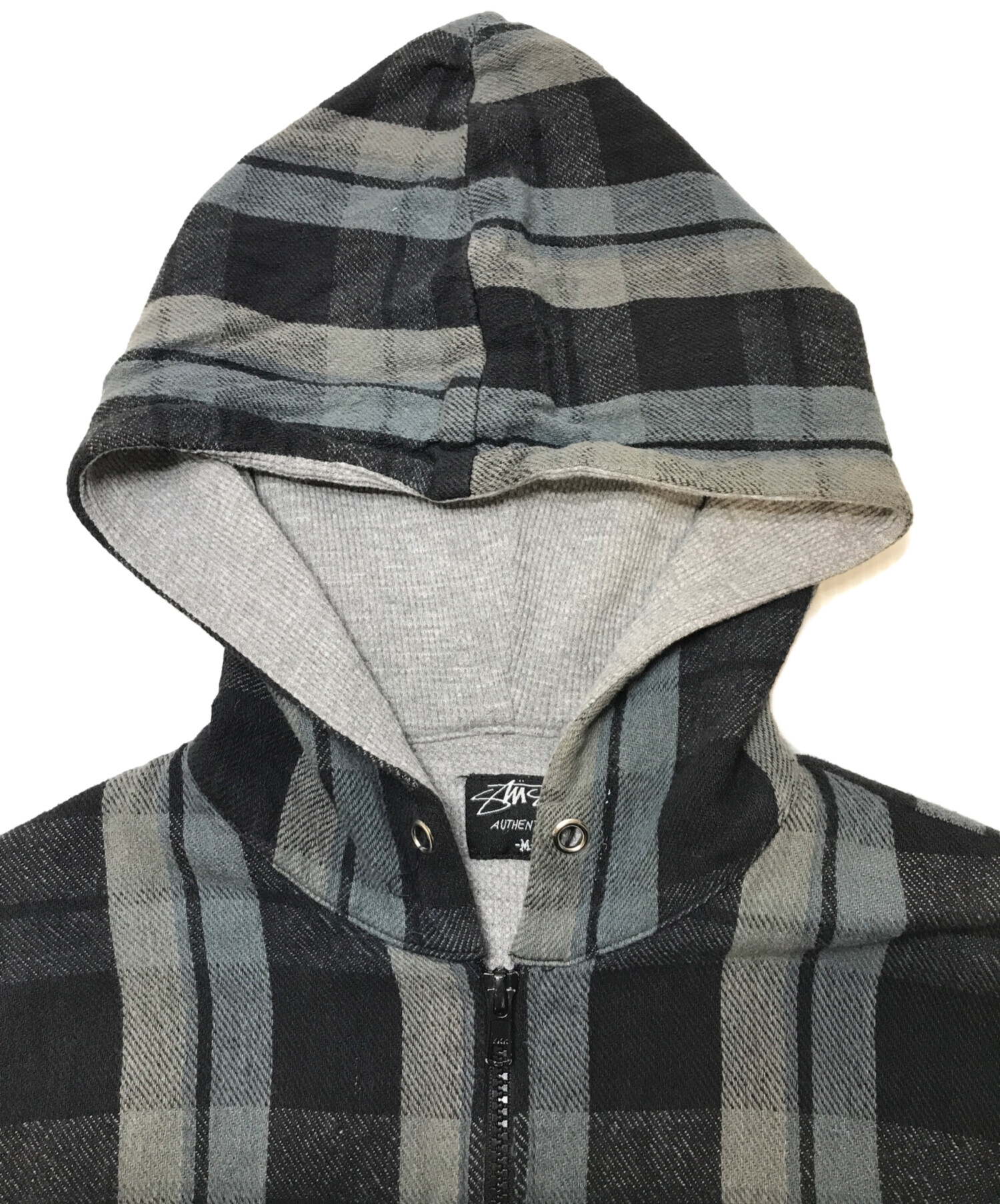 中古・古着通販】stussy (ステューシー) 00sジップパーカー ネイビー 