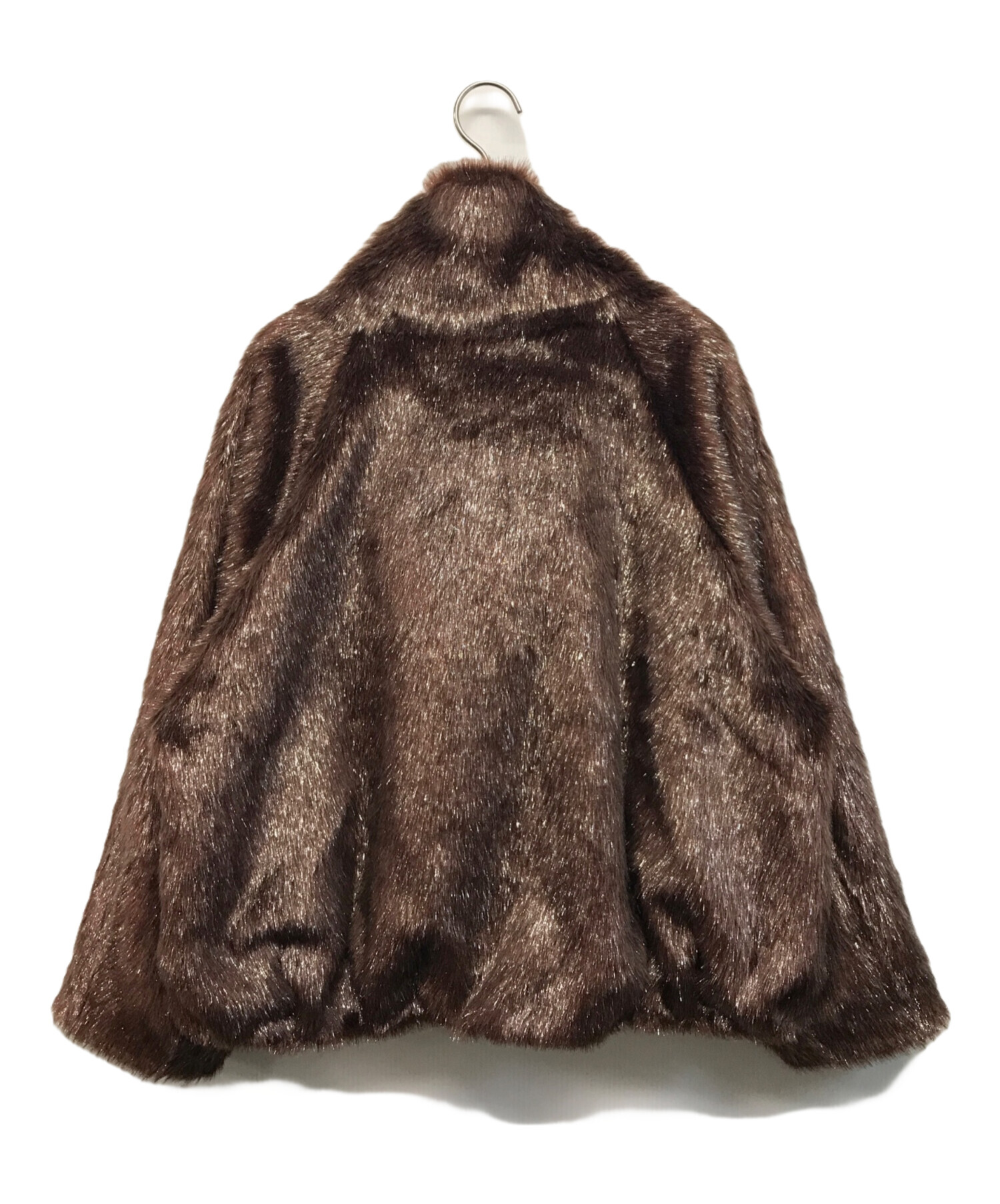 中古・古着通販】mici (ミチ) ビッグカラーショートコート ブラウン 
