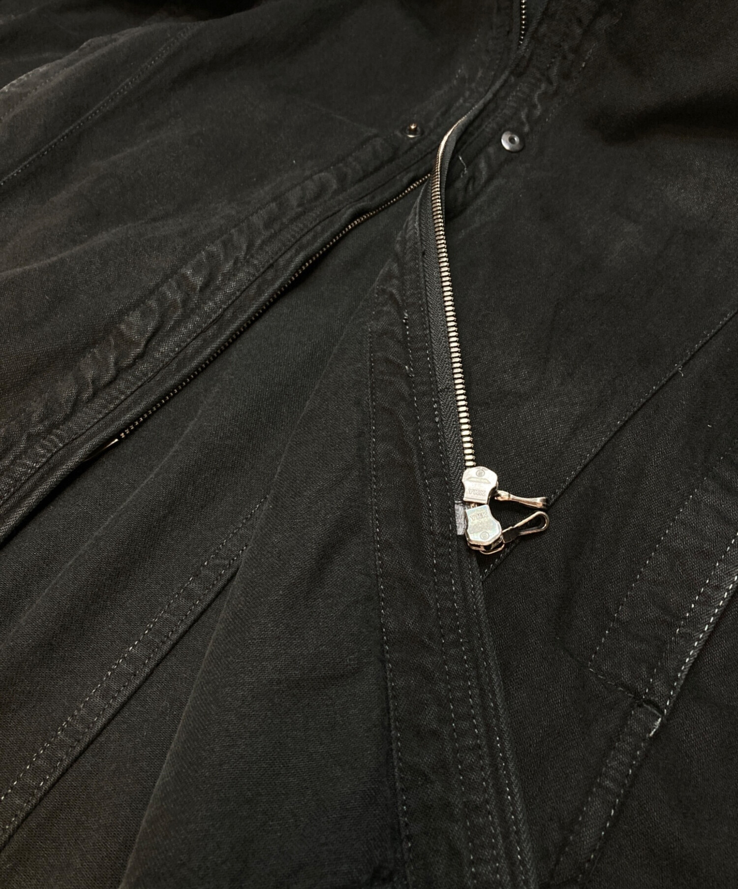 中古・古着通販】JULIUS (ユリウス) フーデッドコート ブラック サイズ