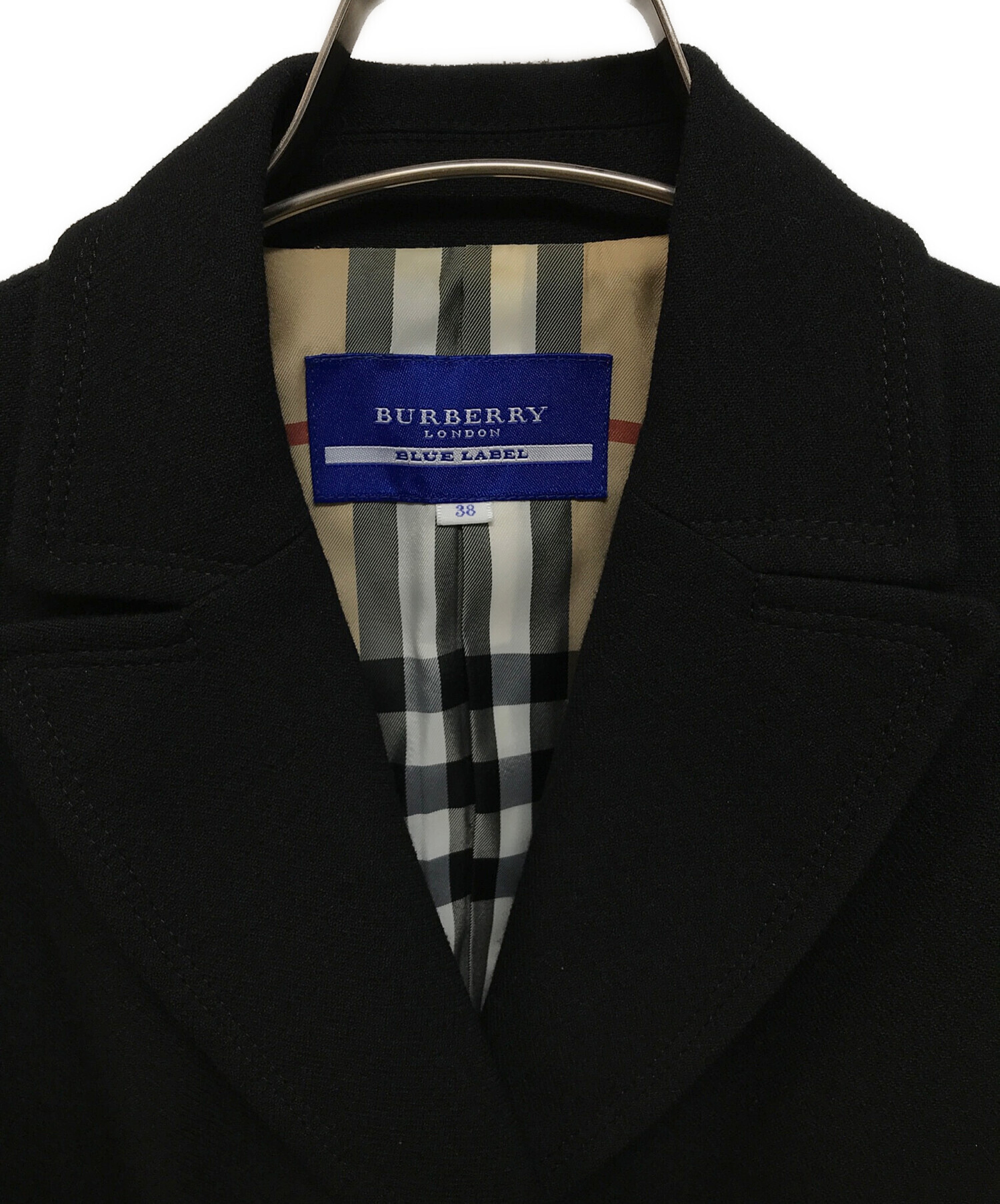 【美品】BURBERRY BLUE LABEL テーラードジャケット 38 中古・古着通販】BURBERRY BLUE LABEL (バーバリーロンドン