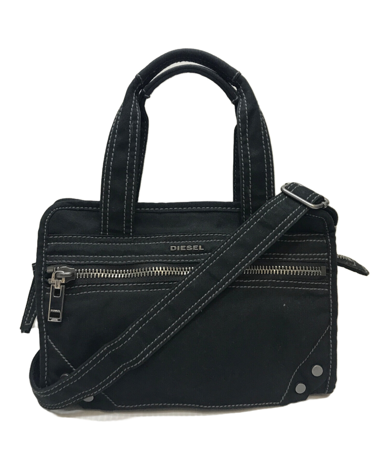 中古・古着通販】DIESEL (ディーゼル) 2WAYショルダーバッグ ブラック 