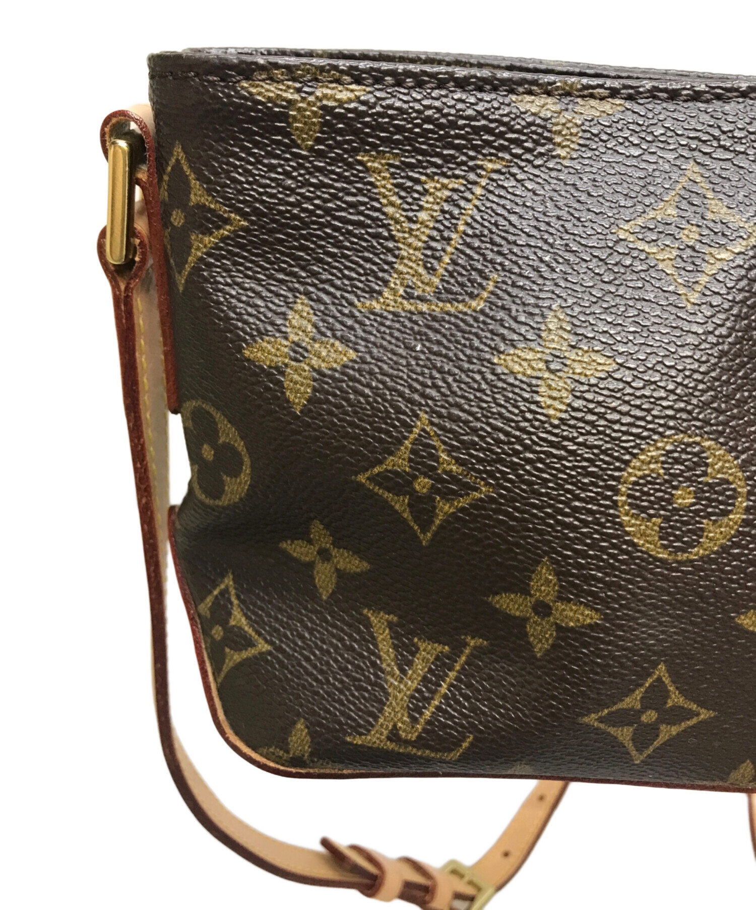 ジャンク品　ルイヴィトン モノグラム トロター　ショルダー　バッグ　ポーチ トロター ルイヴィトン LOUIS VUITTON モノグラムトロター ショルダー