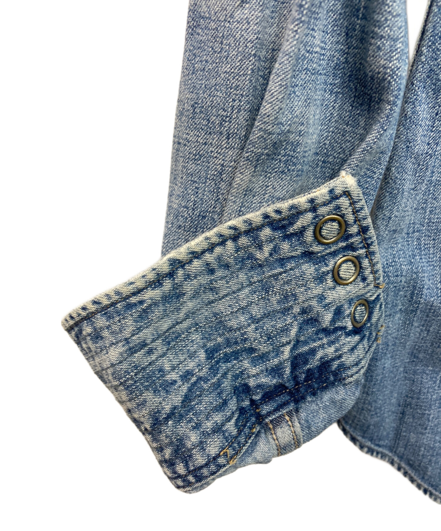 中古・古着通販】RRL (ダブルアールエル) デニムウエスタンシャツ