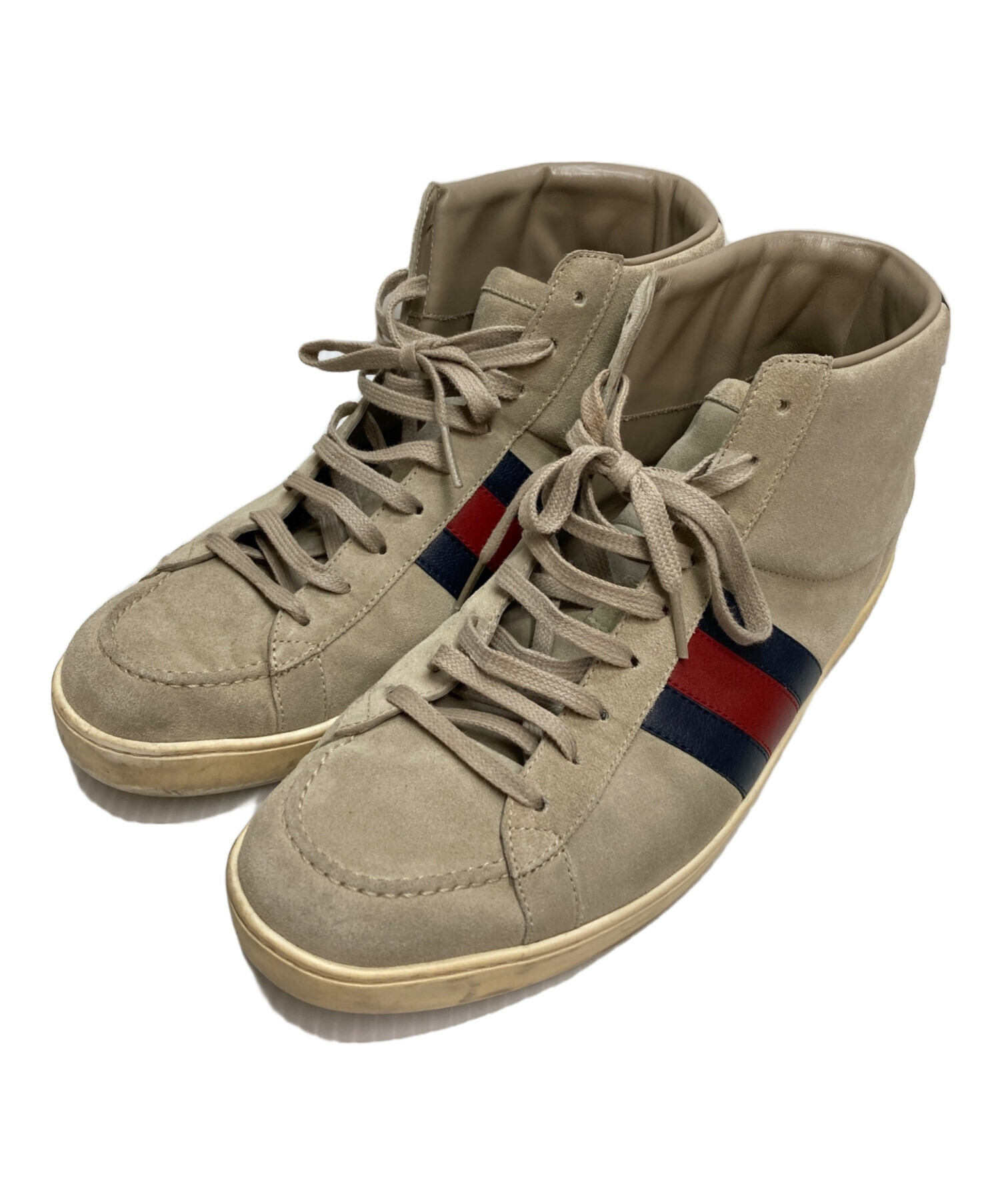 中古・古着通販】GUCCI (グッチ) シェリーラインスエードハイカット