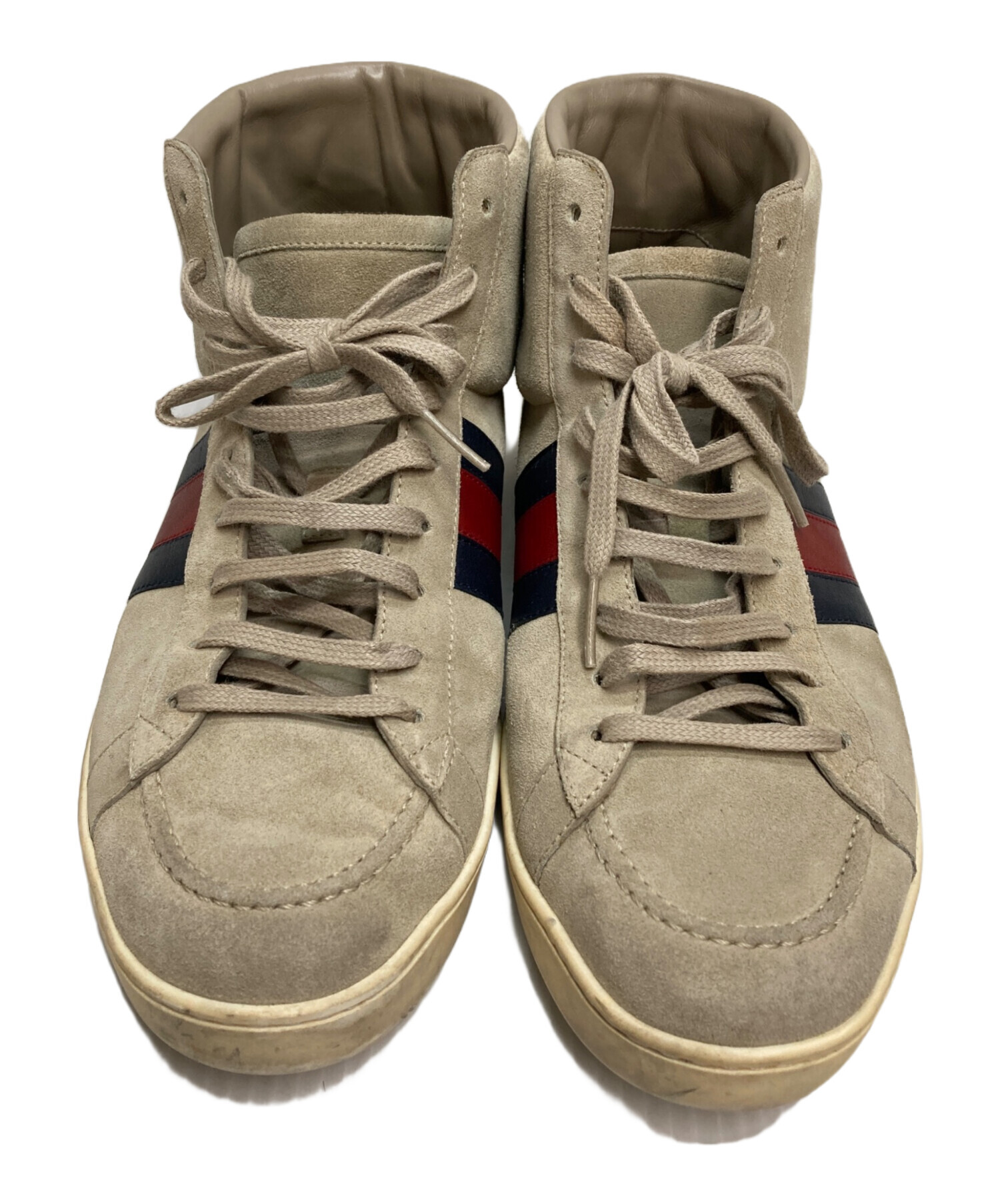中古・古着通販】GUCCI (グッチ) シェリーラインスエードハイカット 