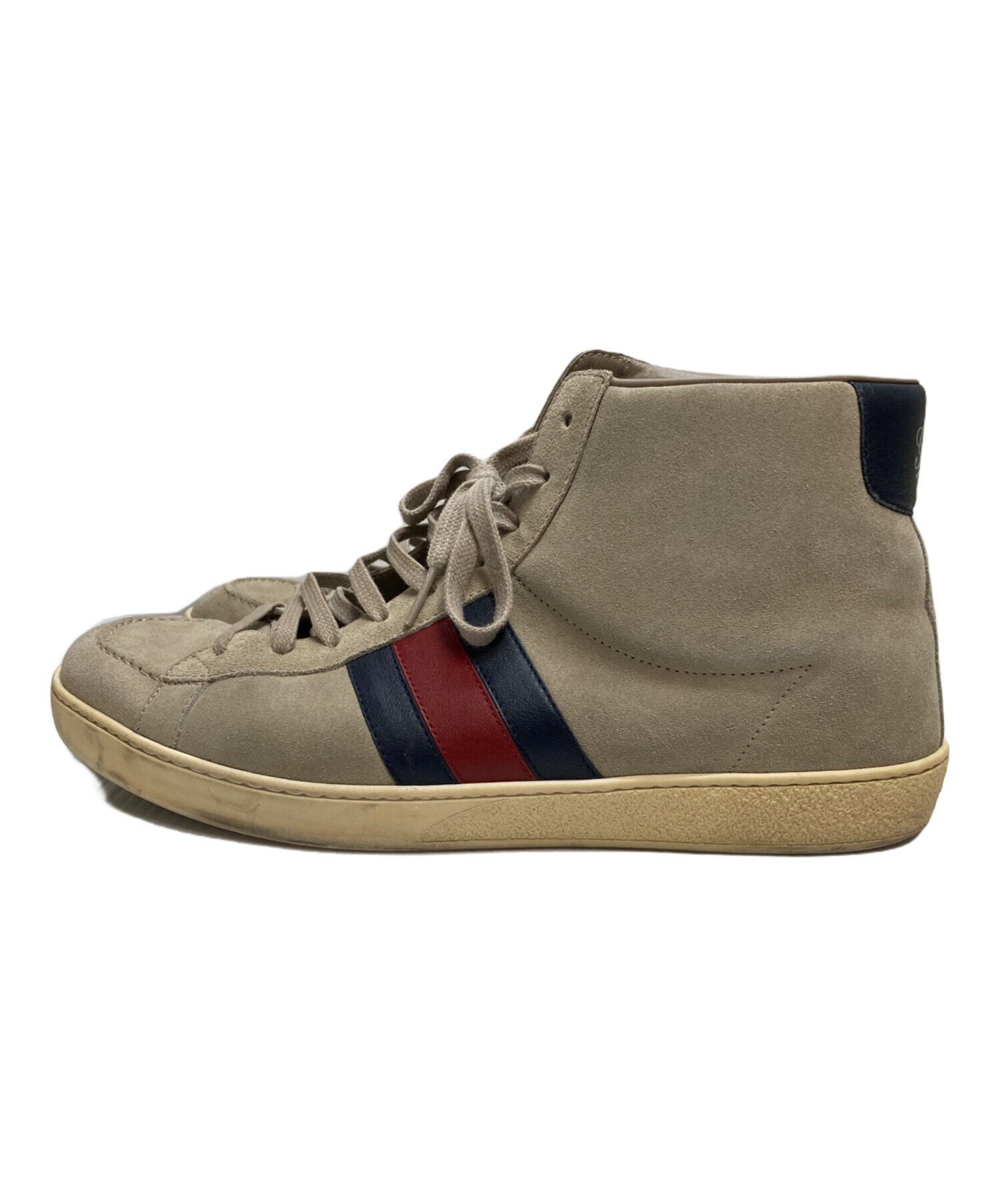 中古・古着通販】GUCCI (グッチ) シェリーラインスエードハイカット 