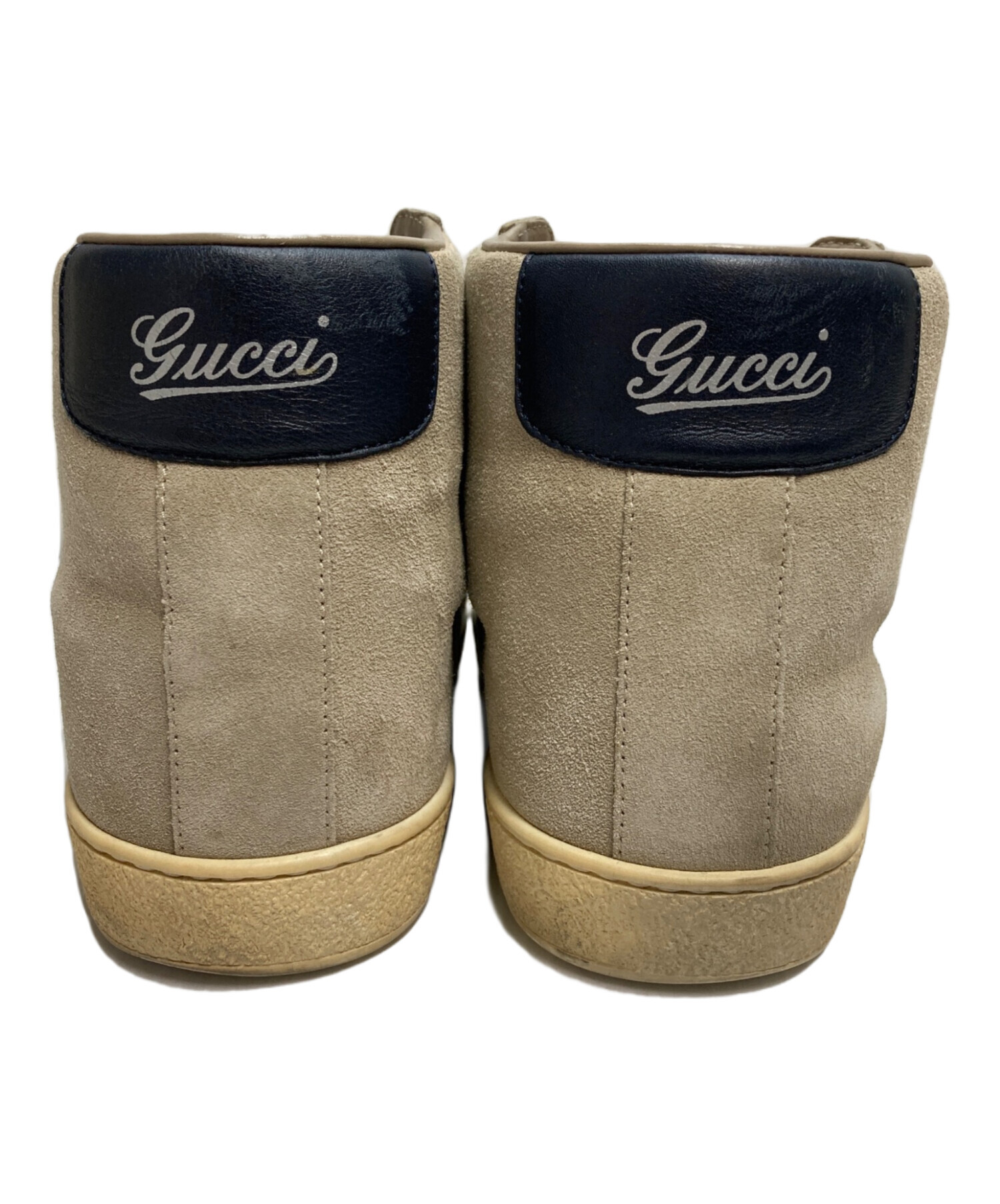 中古・古着通販】GUCCI (グッチ) シェリーラインスエードハイカット 中古・古着通販】GUCCI (グッチ) シェリーラインスエードハイカット