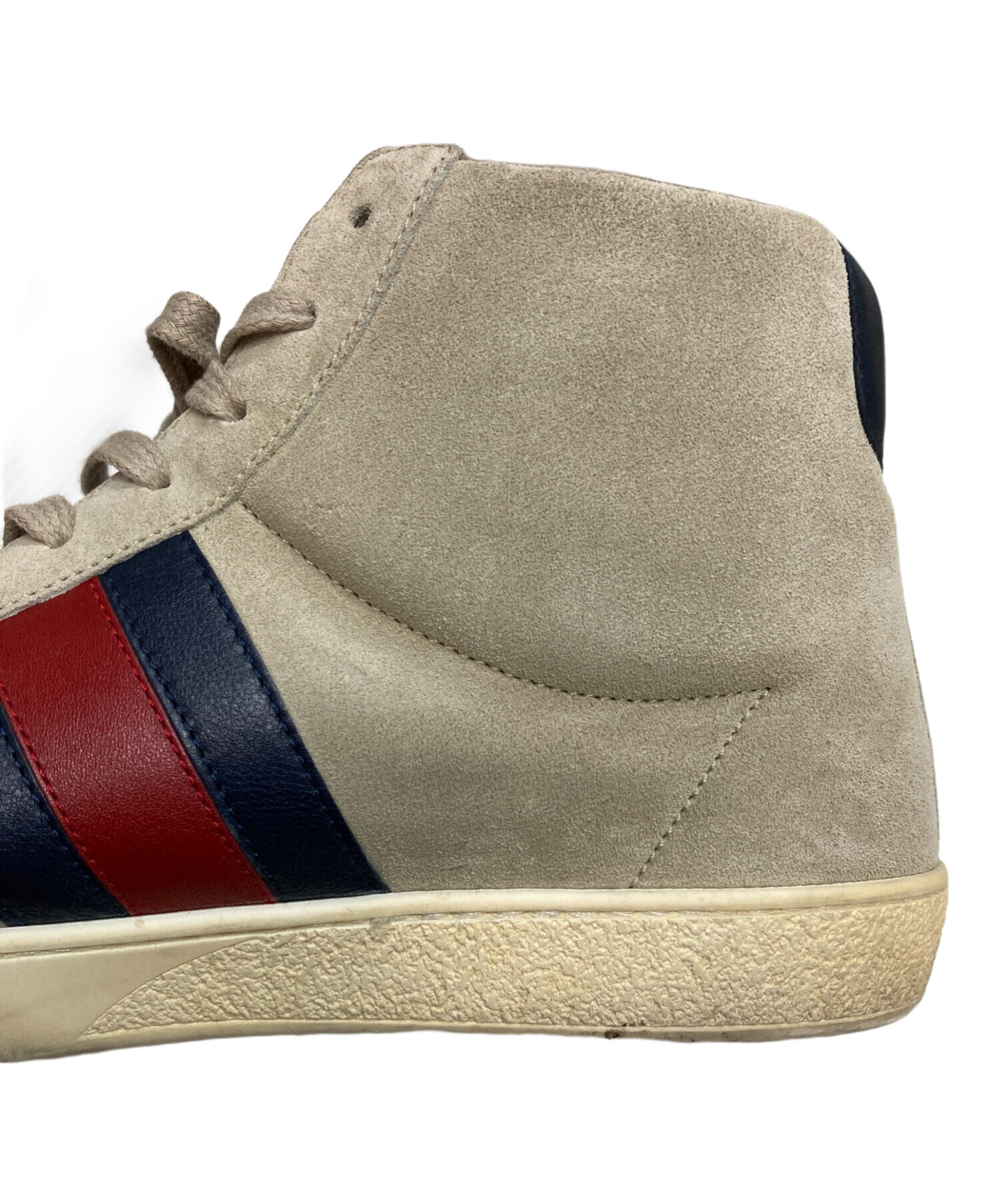 中古・古着通販】GUCCI (グッチ) シェリーラインスエードハイカット