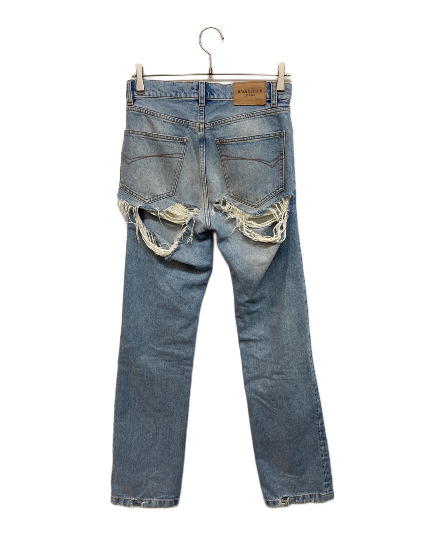 中古・古着通販】BALENCIAGA (バレンシアガ) クラッシュデニムパンツ