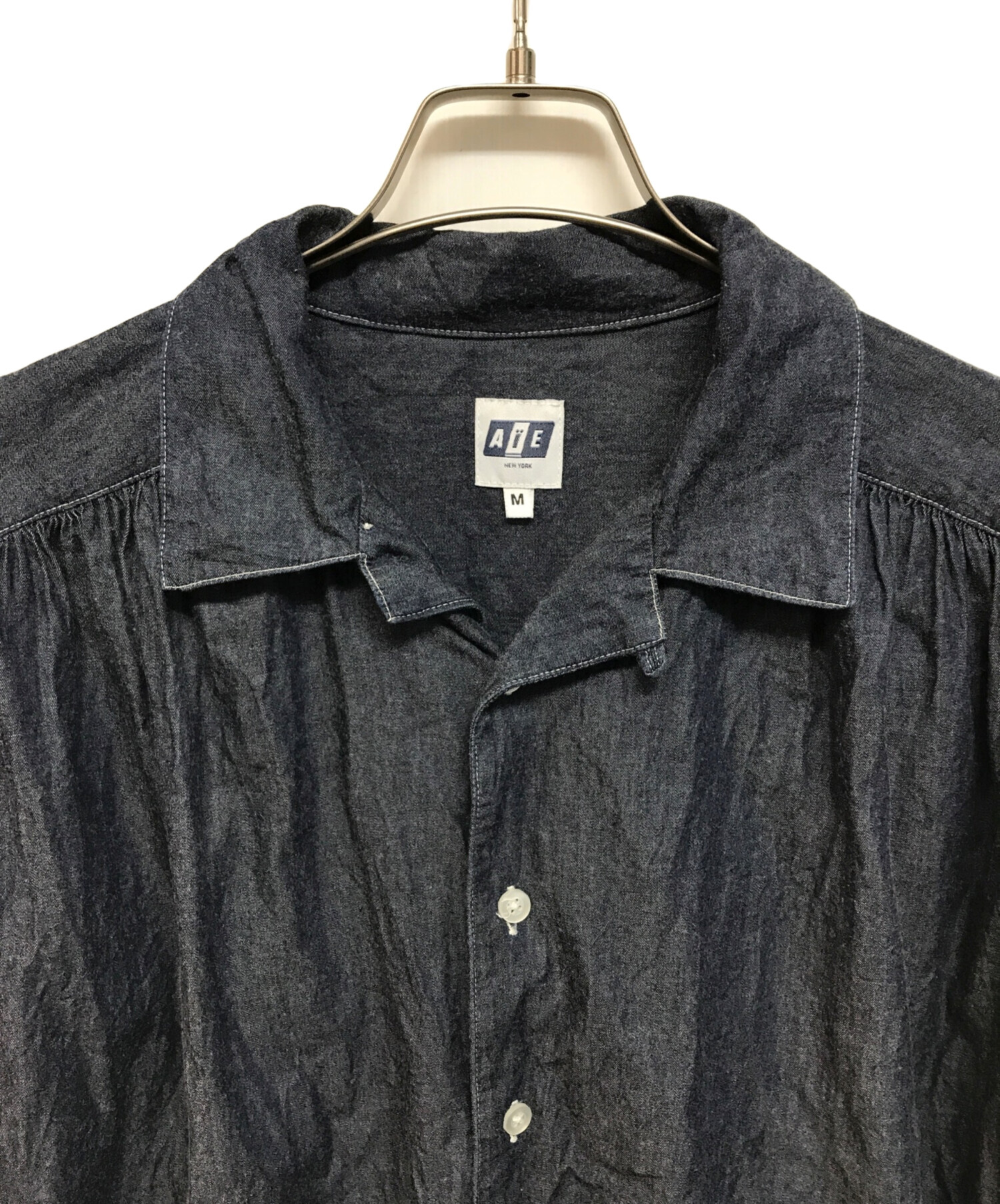 中古・古着通販】AiE (エーアイイー) PAINTER SHIRT インディゴ サイズ