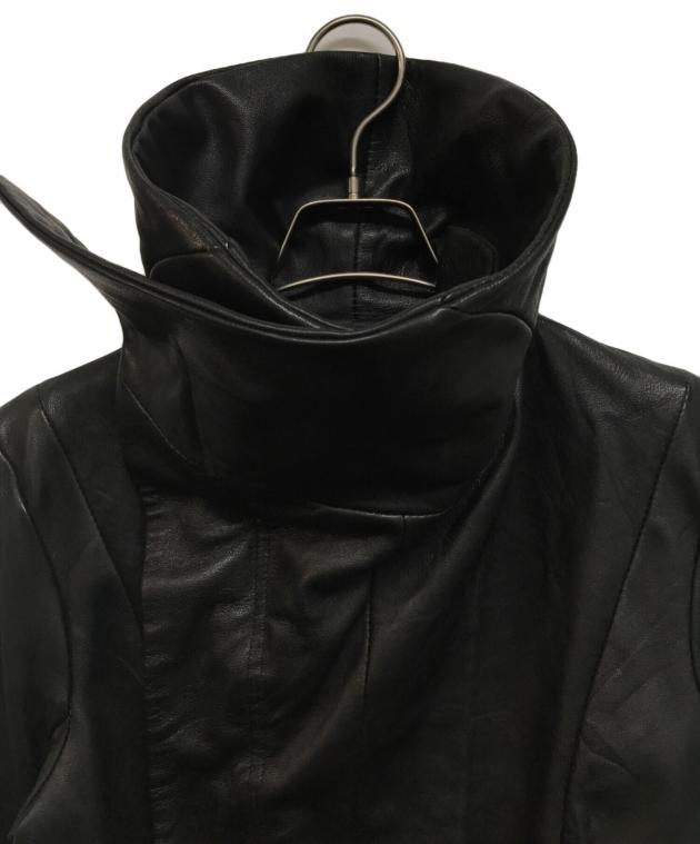 中古・古着通販】EKAM (エカム) 変形ライダースジャケット ブラック