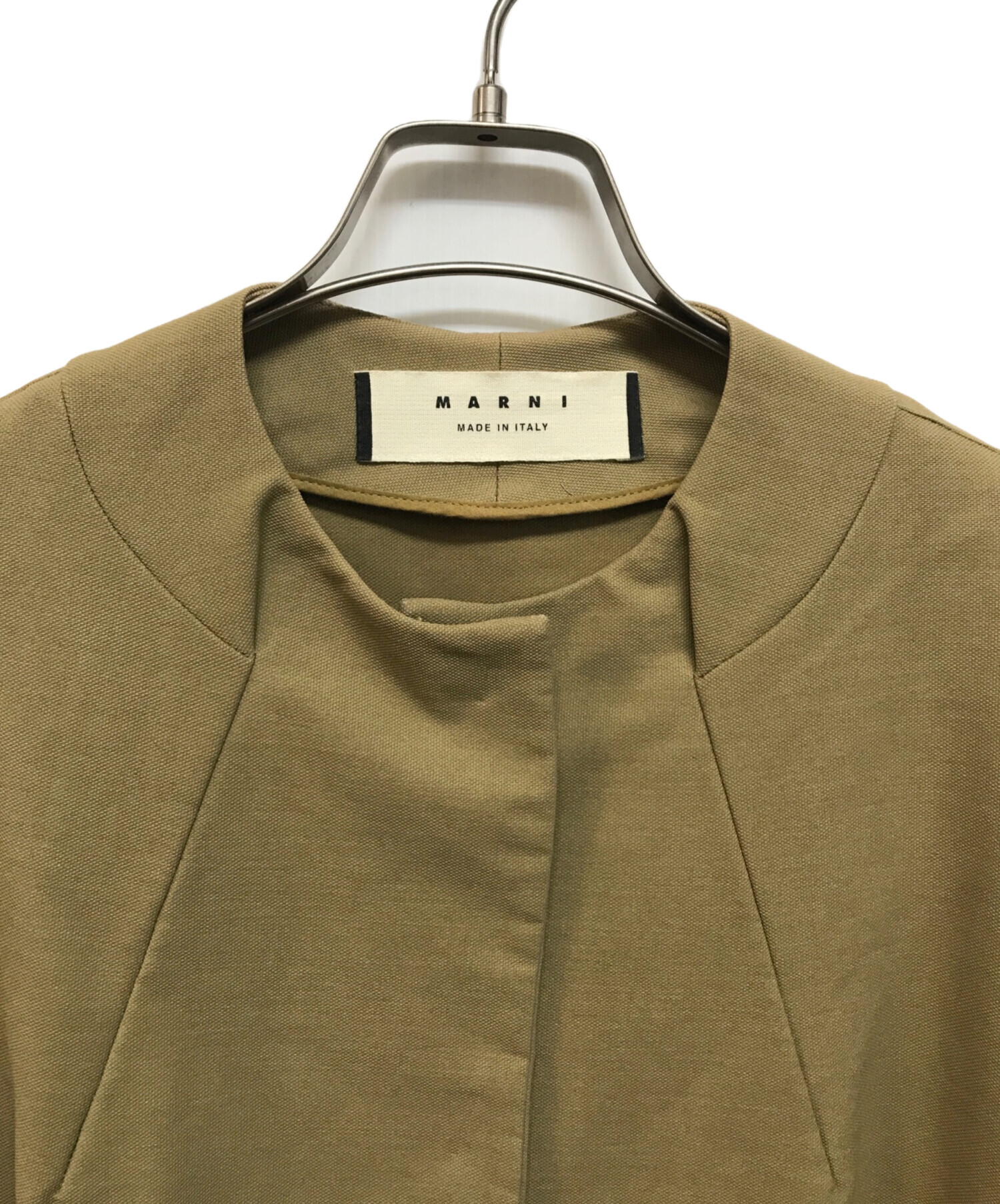 中古・古着通販】MARNI (マルニ) キャンバス地ノーカラーコート