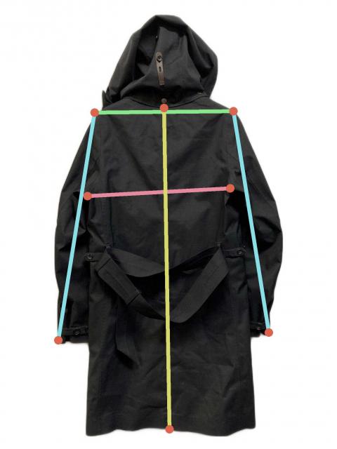 【未使用品】ノルウェージャンレイン　フーデッドコート　XS　ブラック 中古・古着通販】Norwegian Rain (ノルウェージャンレイン) ロング