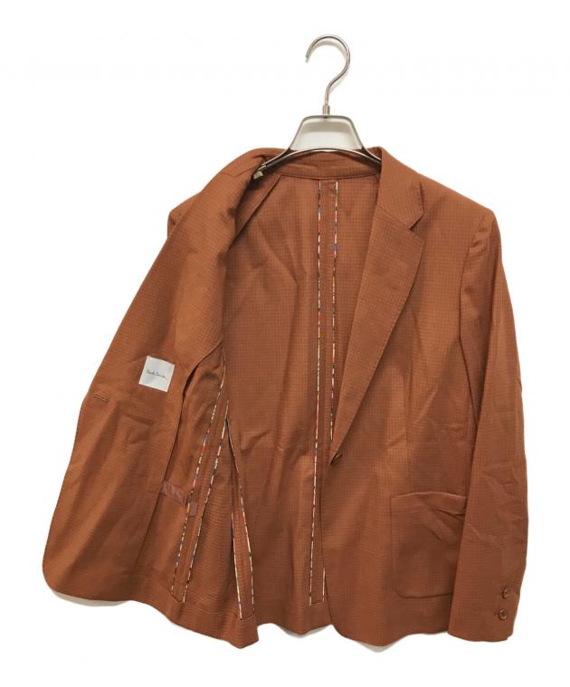 Paul Smith4ボタンセットアップスーツブラウンL Modern British