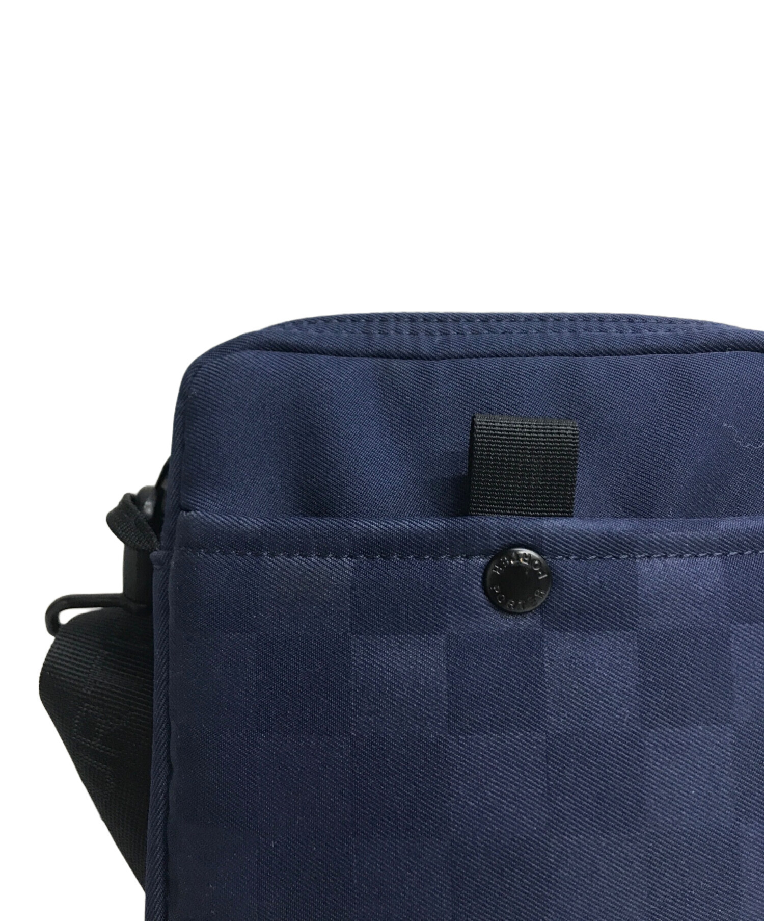 PORTER ネイビー ミニショルダーバッグ 中古・古着通販】PORTER (ポーター) SKIDミニショルダーバッグ