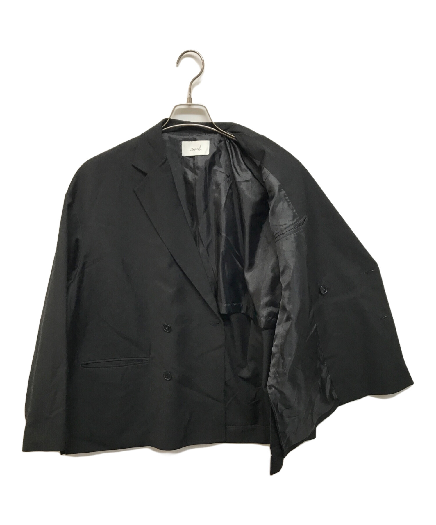 中古・古着通販】soerte (ソエルテ) Oversized double-breasted jacket 