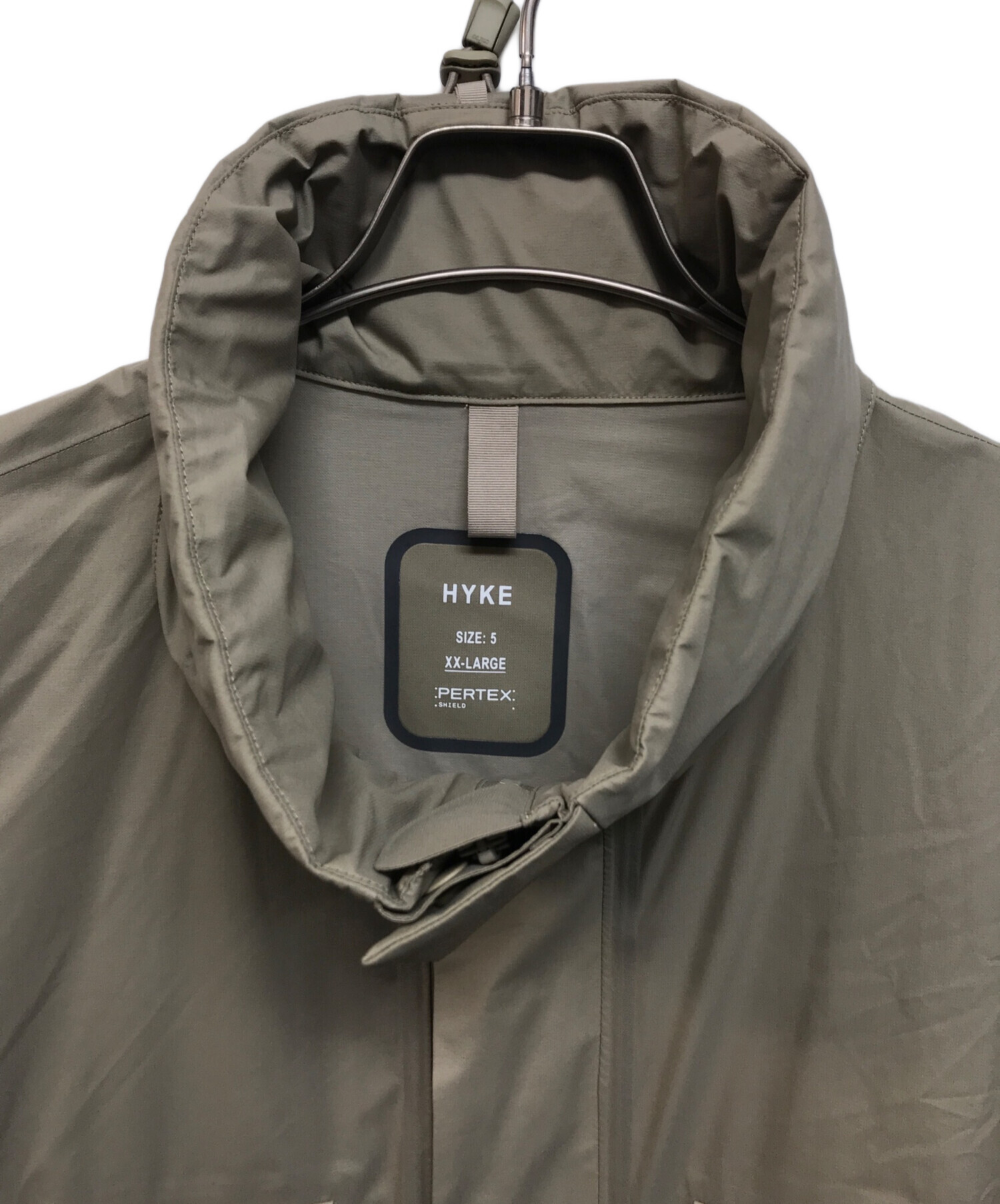 中古・古着通販】HYKE (ハイク) PERTEX WEP JACKET ベージュ サイズ