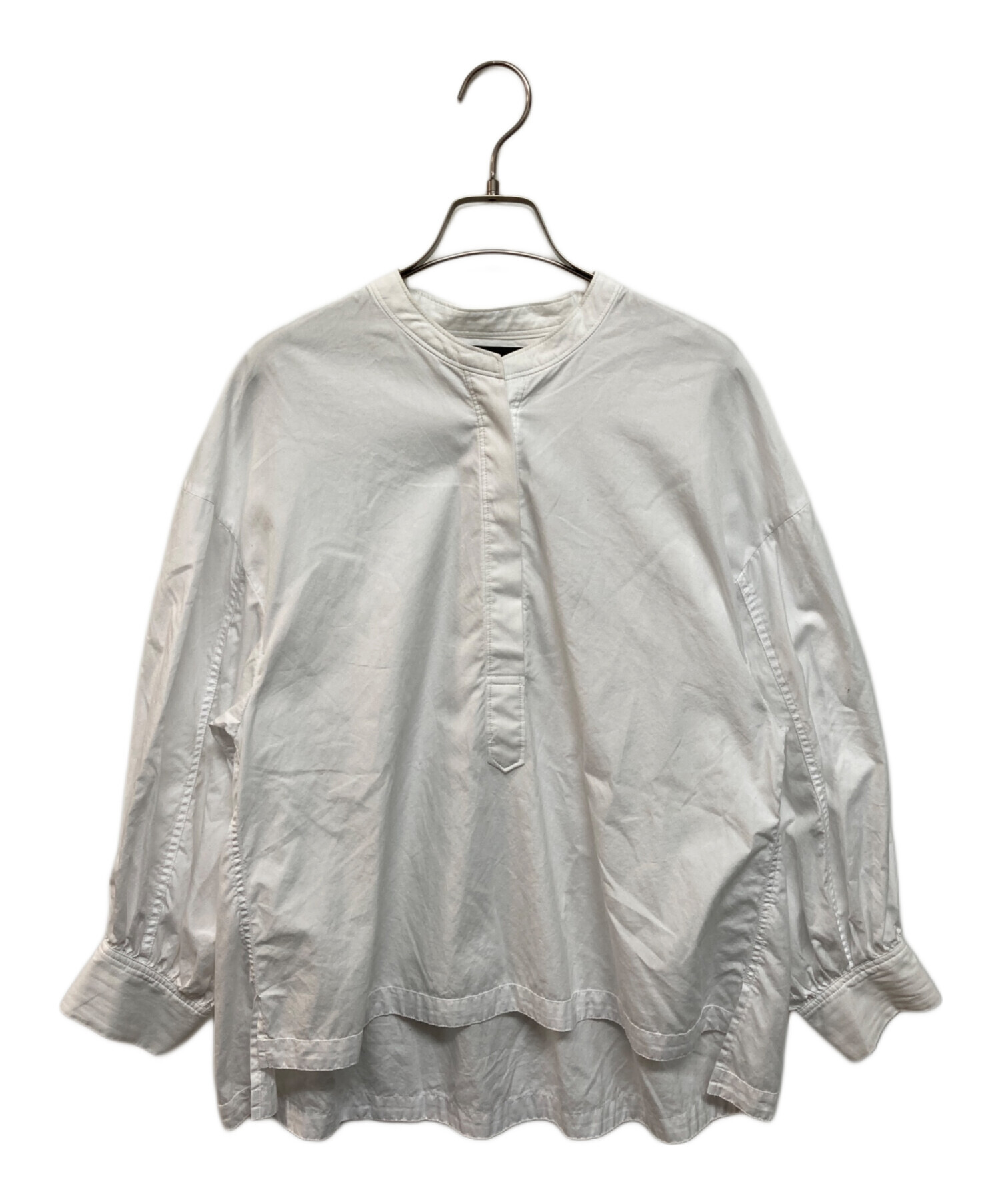 中古・古着通販】SINME (シンメ) ボリュームシャツ ホワイト サイズ 