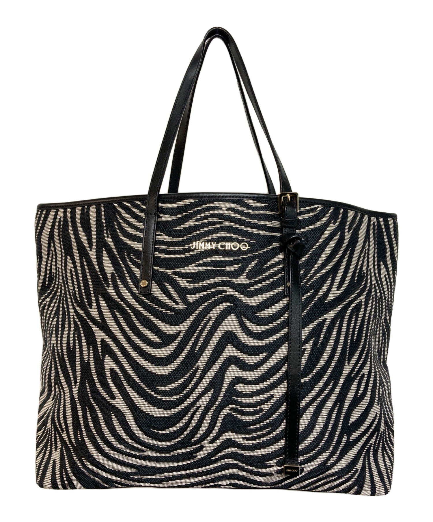 中古・古着通販】JIMMY CHOO (ジミーチュウ) SASHAゼブラ柄トート 