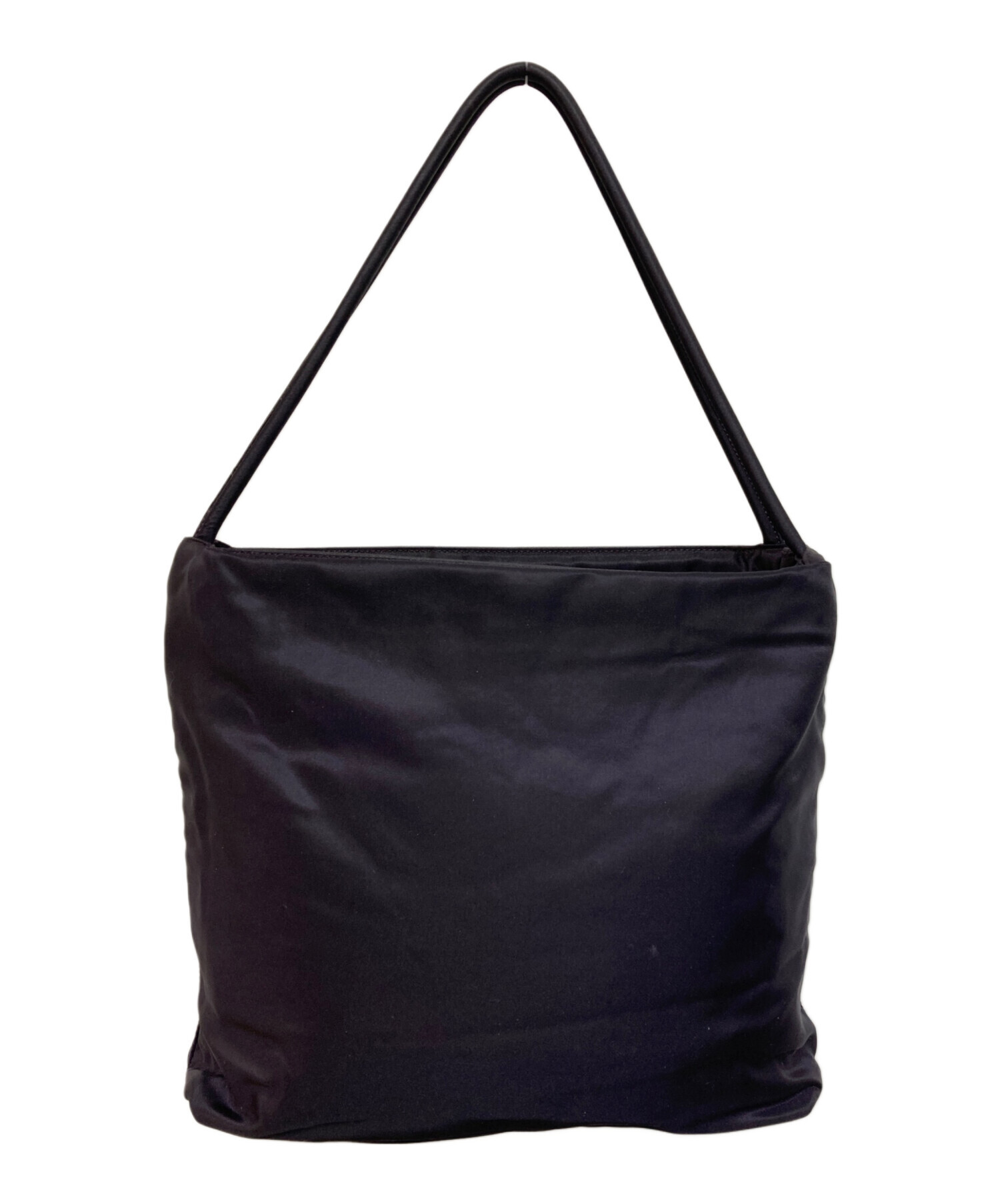 美品】プラダ ショルダーバッグ 三角プレート ナイロン レザー