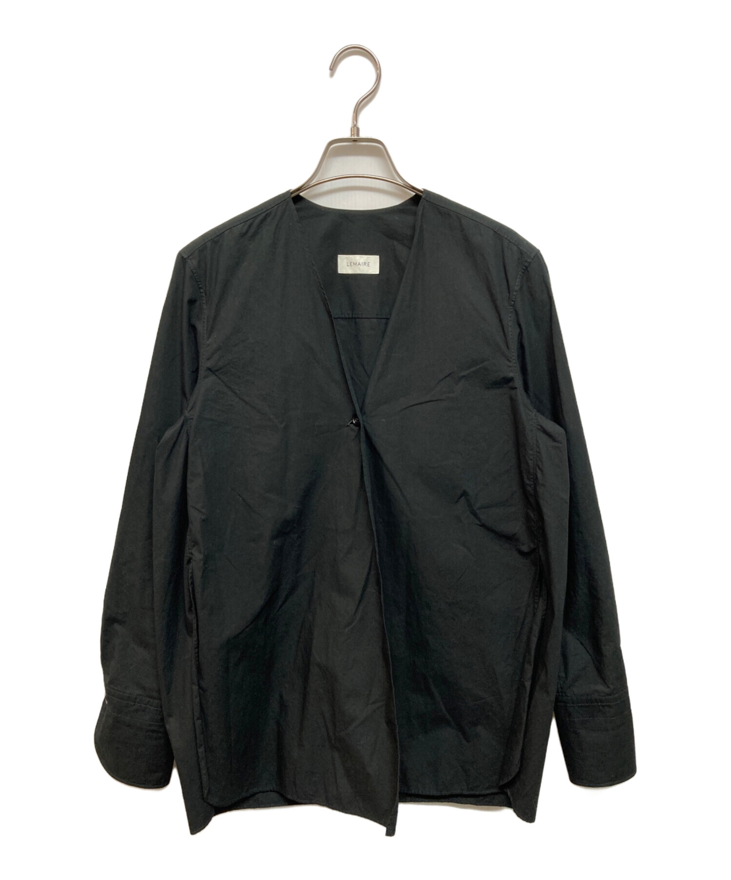 中古・古着通販】LEMAIRE (ルメール) ノーカラージャケット ブラック