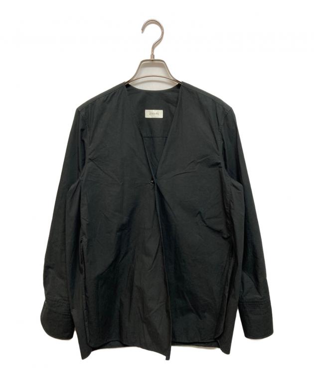 LEMAIRE ブラック ノーカラージャケット