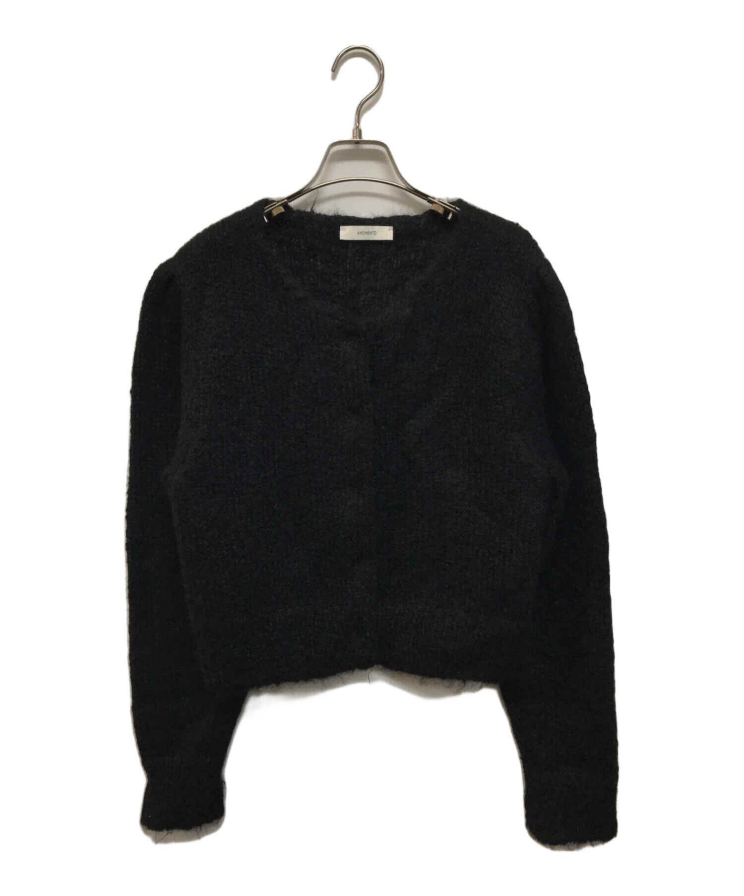 【週末限定値下げ】AMOMENTO アモーメントモヘアカーディガン 中古・古着通販】AMOMENTO (アモーメント) モヘヤカーディガン