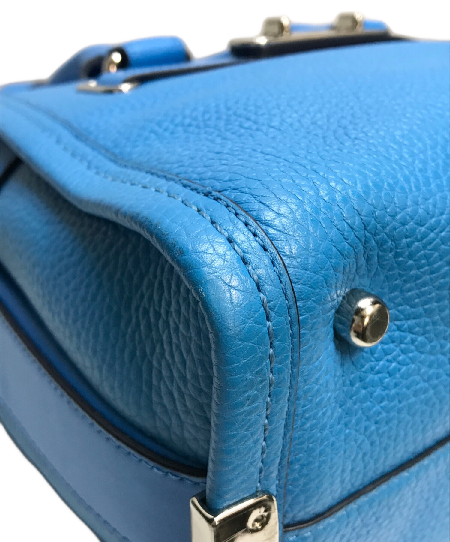 中古・古着通販】COACH (コーチ) 2WAYショルダーバッグ ブルー