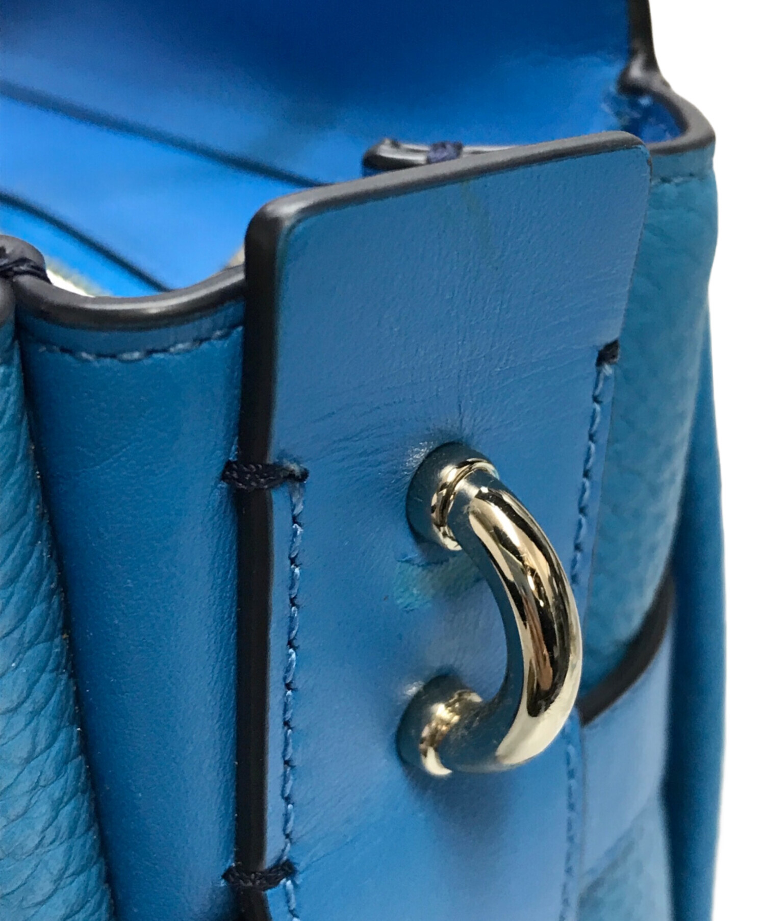 中古・古着通販】COACH (コーチ) 2WAYショルダーバッグ ブルー