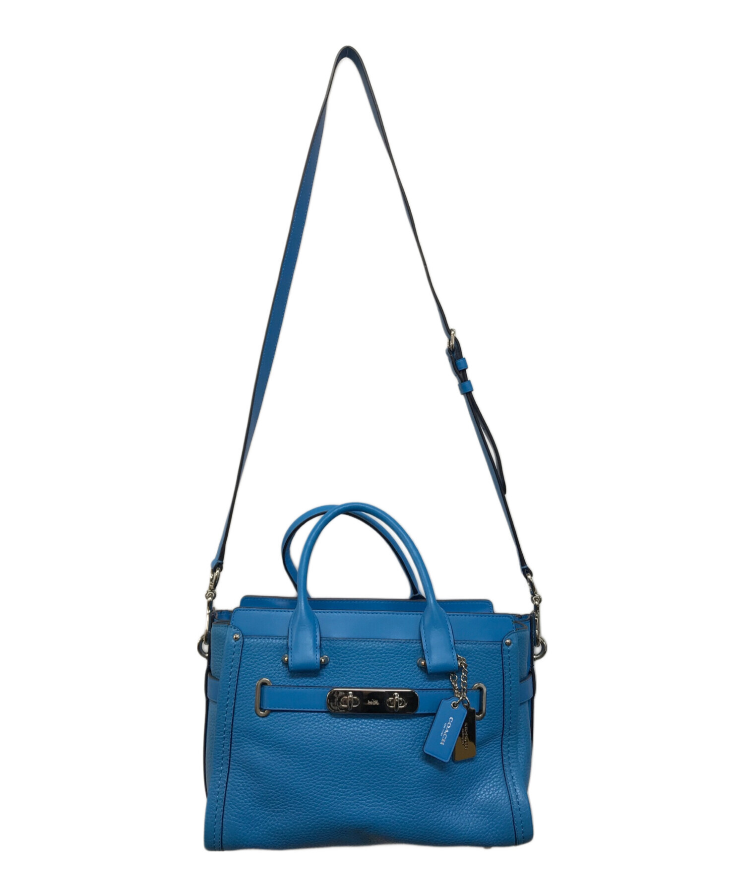 中古・古着通販】COACH (コーチ) 2WAYショルダーバッグ ブルー