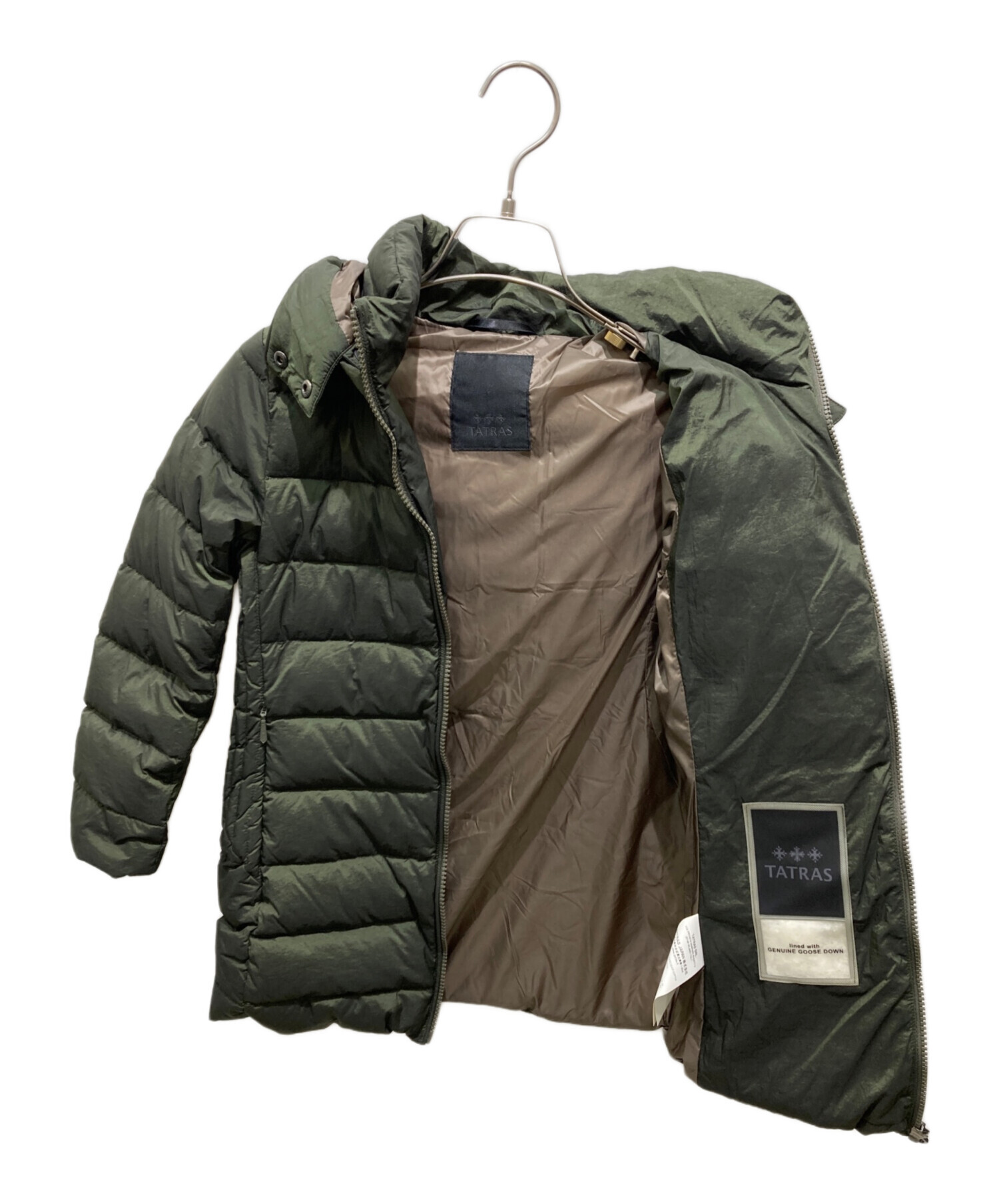 中古・古着通販】TATRAS (タトラス) ダウンコート カーキ サイズ:130