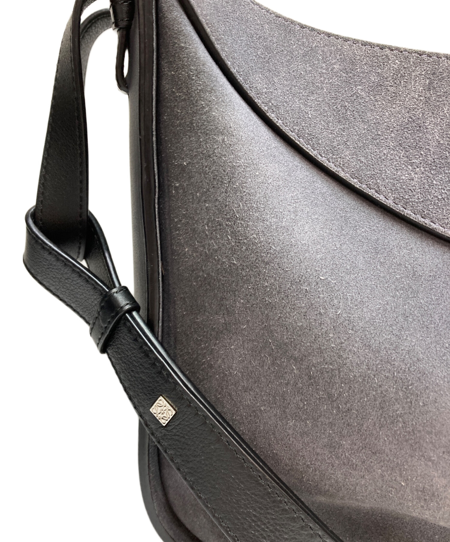 新品同様 LOEWE ハンモック アスファルトグレー ロエベ LOEWE ハンドバッグ レディース ハンモック グレー