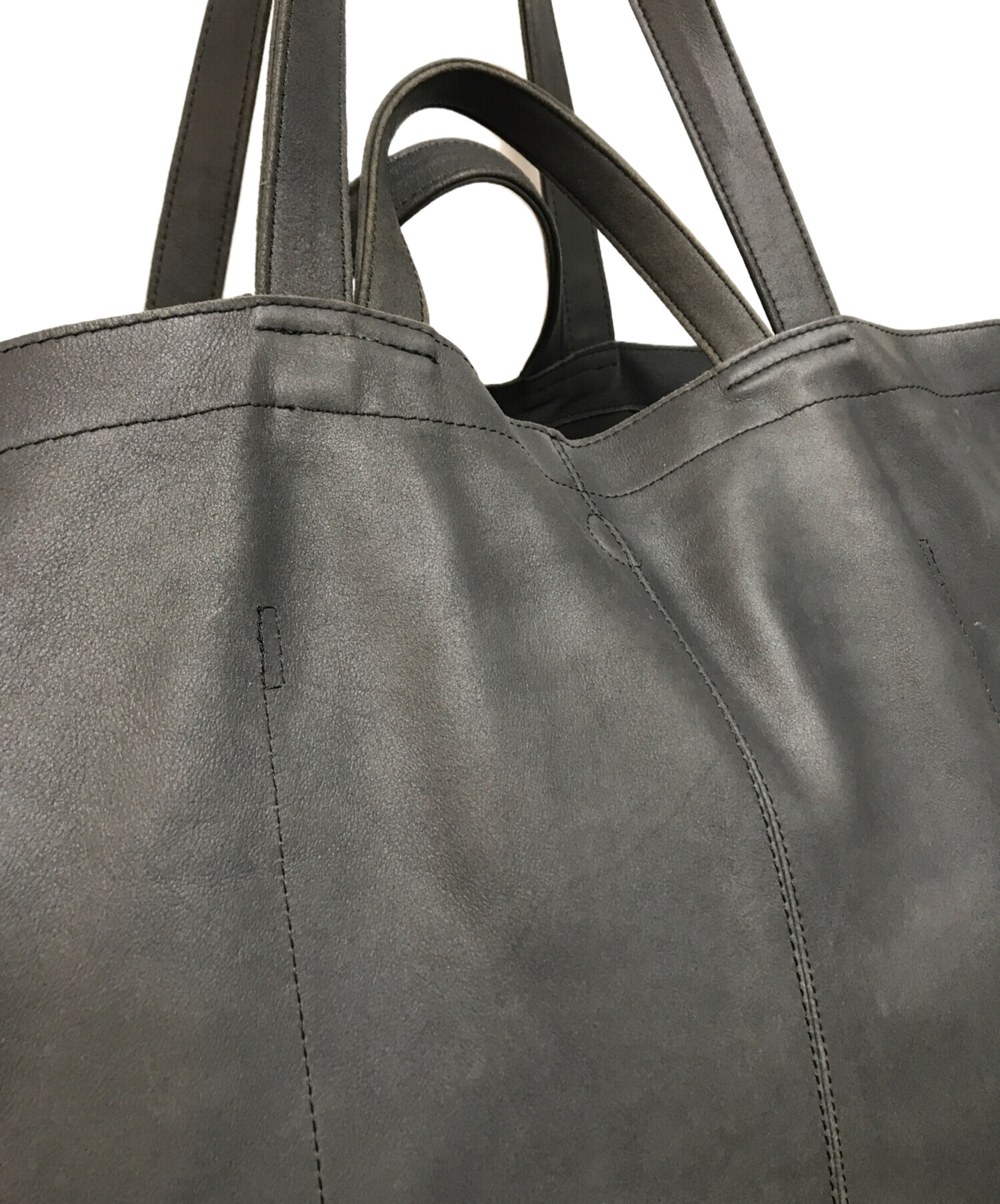中古・古着通販】morphee (モルフェ) DOUBLE TOTE XXL グレー