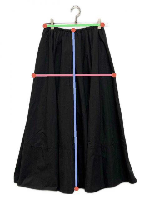 中古・古着通販】HER. (ハー) 裾切替フレアスカート ブラック サイズ:1