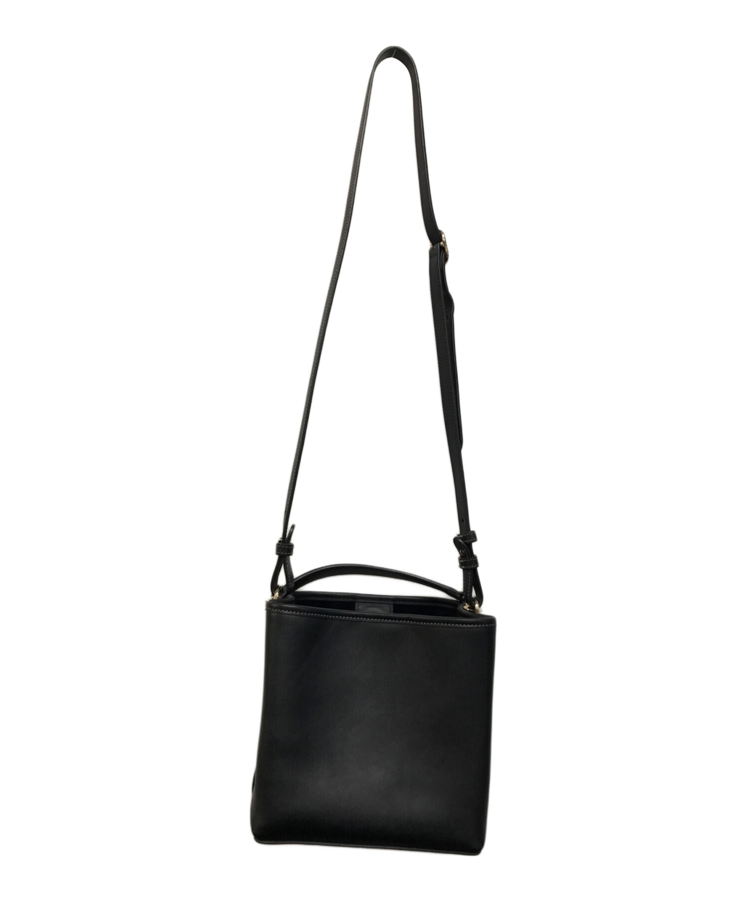 中古・古着通販】GUCCI (グッチ) スモールバケットバッグ ブラック 
