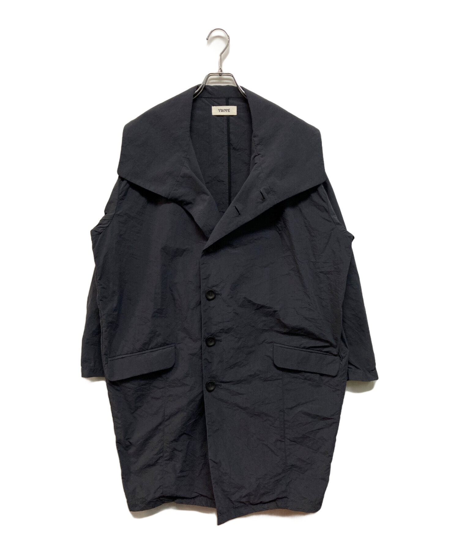 中古・古着通販】TROVE (トローヴ) PAPERI COAT チャコールグレー