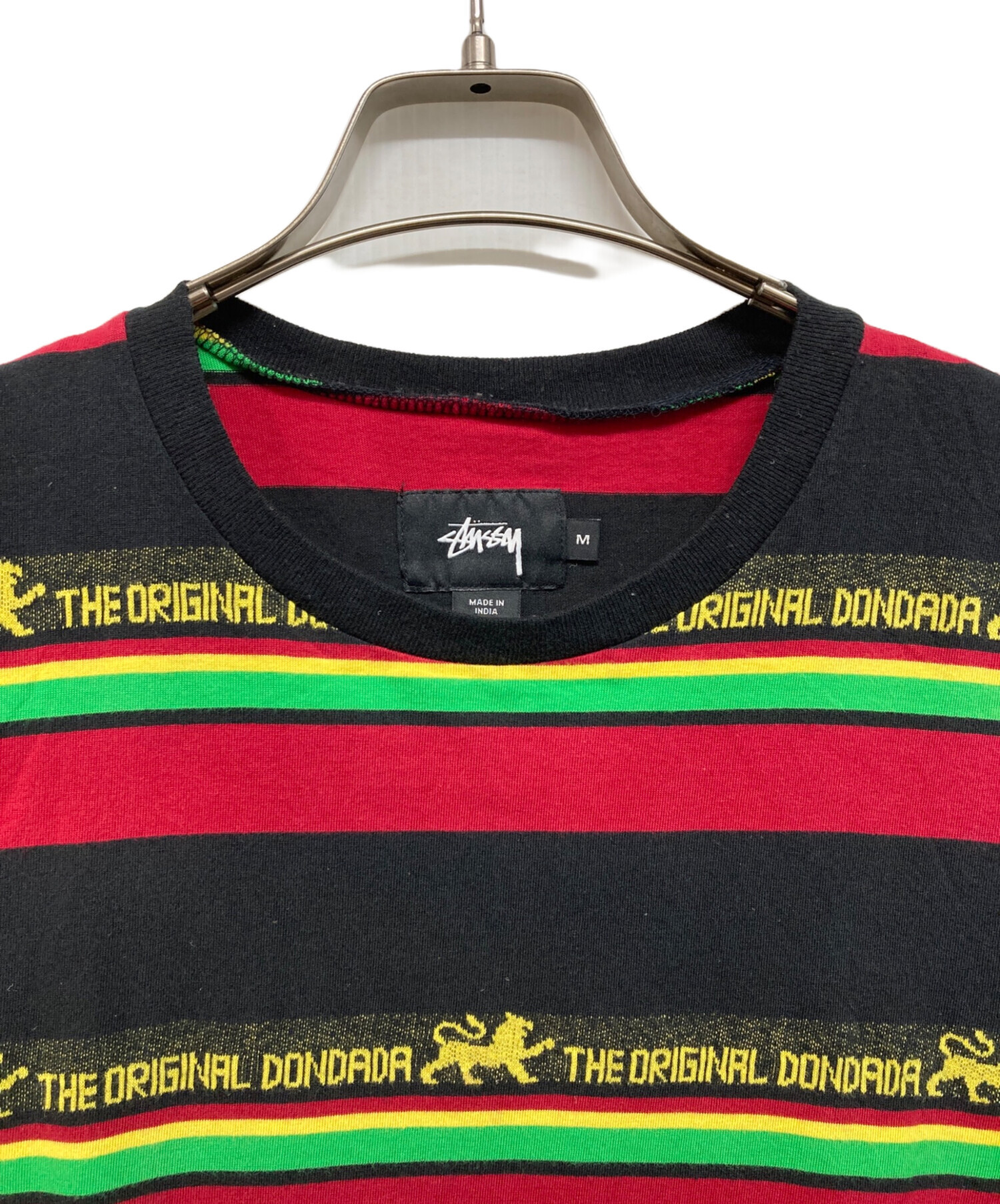 中古・古着通販】stussy (ステューシー) ラスタカラーボーダーTシャツ