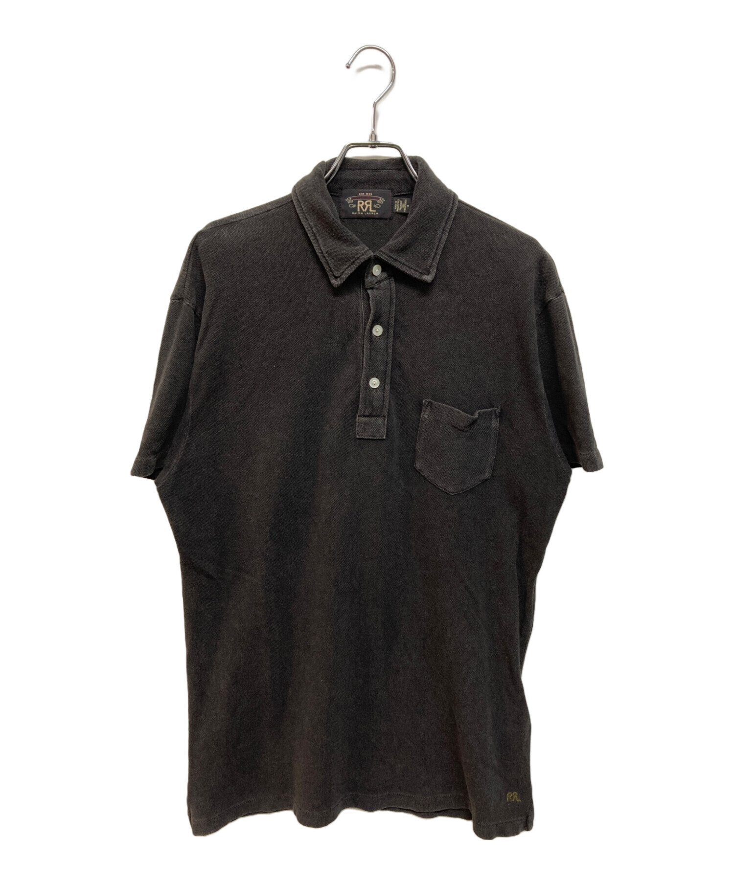 中古・古着通販】RRL (ダブルアールエル) BLACK INDIGO POCKET POLO 