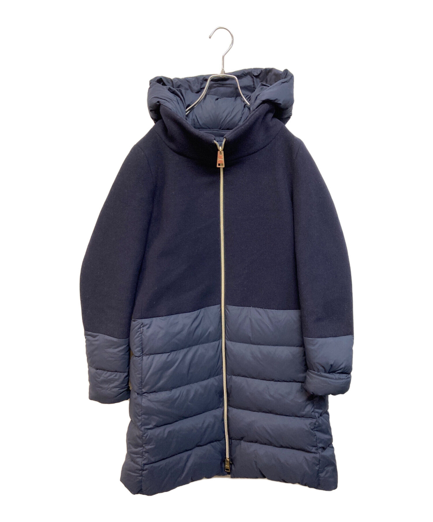 中古・古着通販】HERNO (ヘルノ) DIAGONAL WOOL AND NUAGE PARKA 